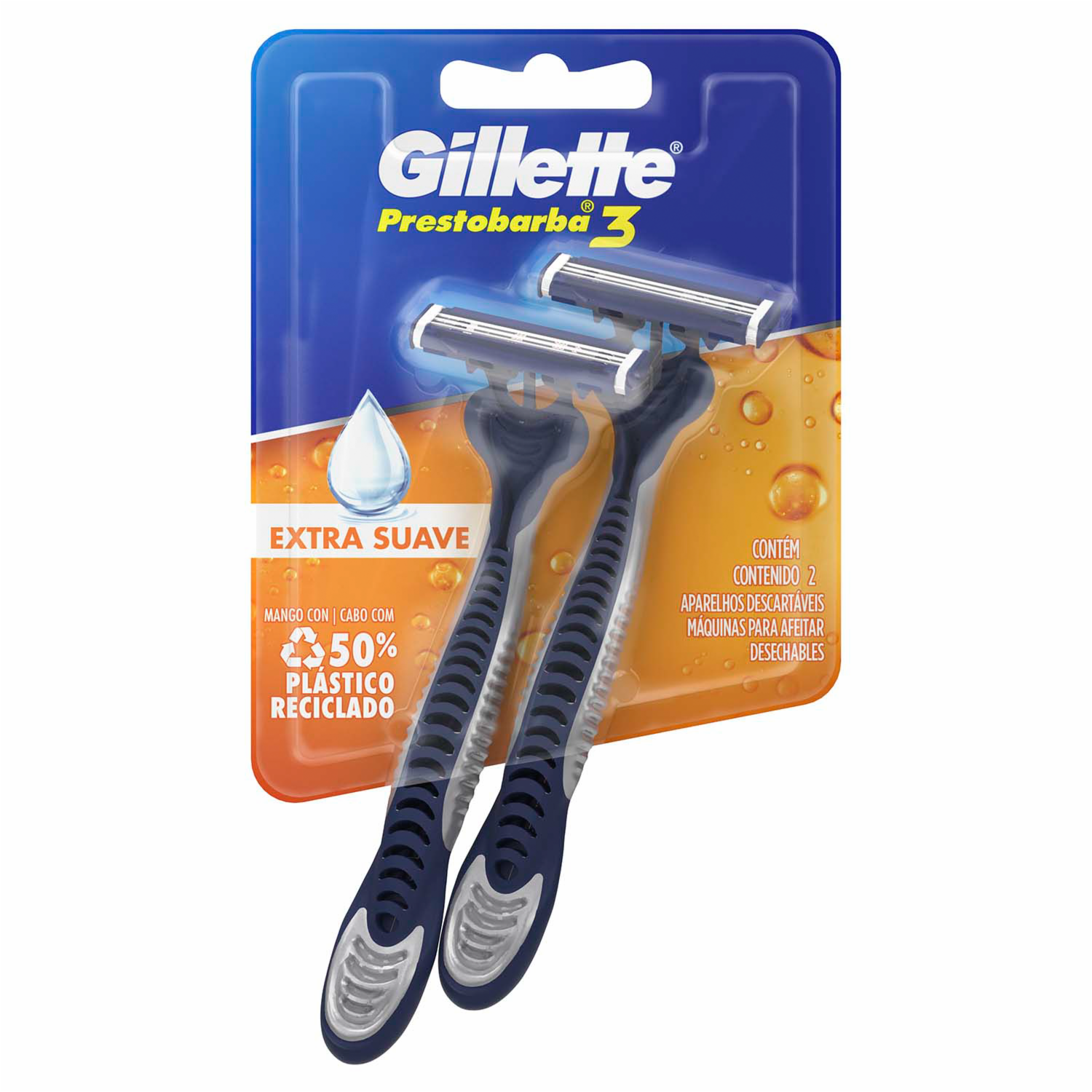 Afeitadora Desechable Prestobarba 3 Ultra Suave GILLETTE X 2 Uds