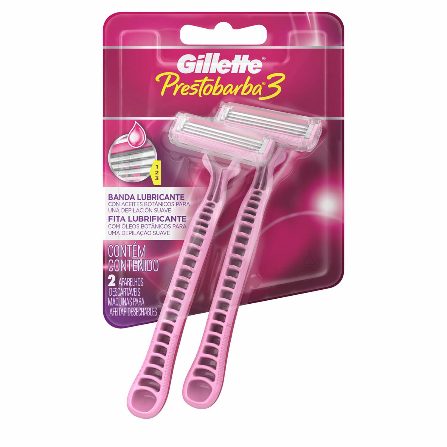 Razuradora Desechable Prestobarba De Mujer GILLETTE 1×3 Uds
