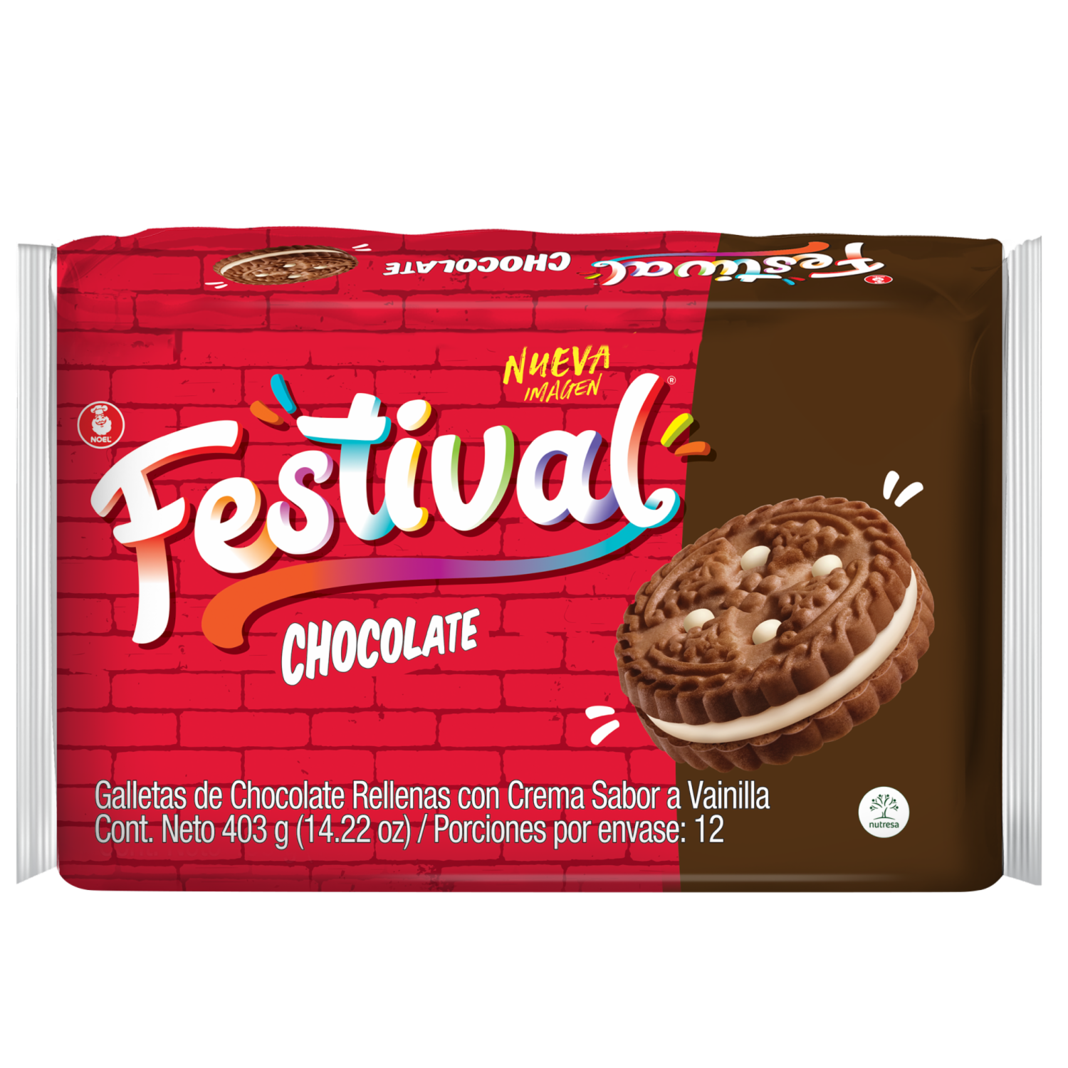 Galletas Dulces De Chocolate FESTIVAL 403 G