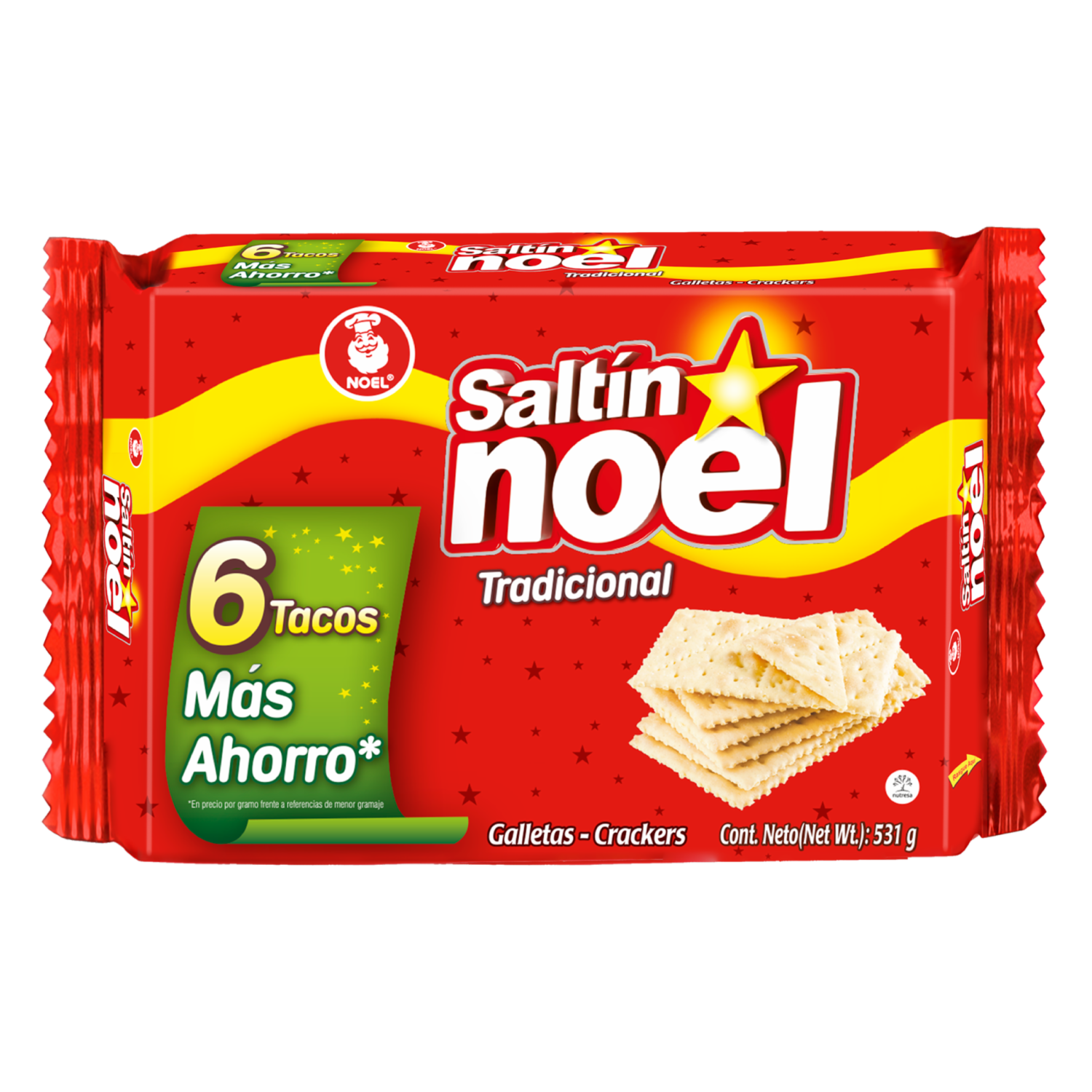 Galletas De Sal Tradicional Noel SALTÍN x 6 Tacos