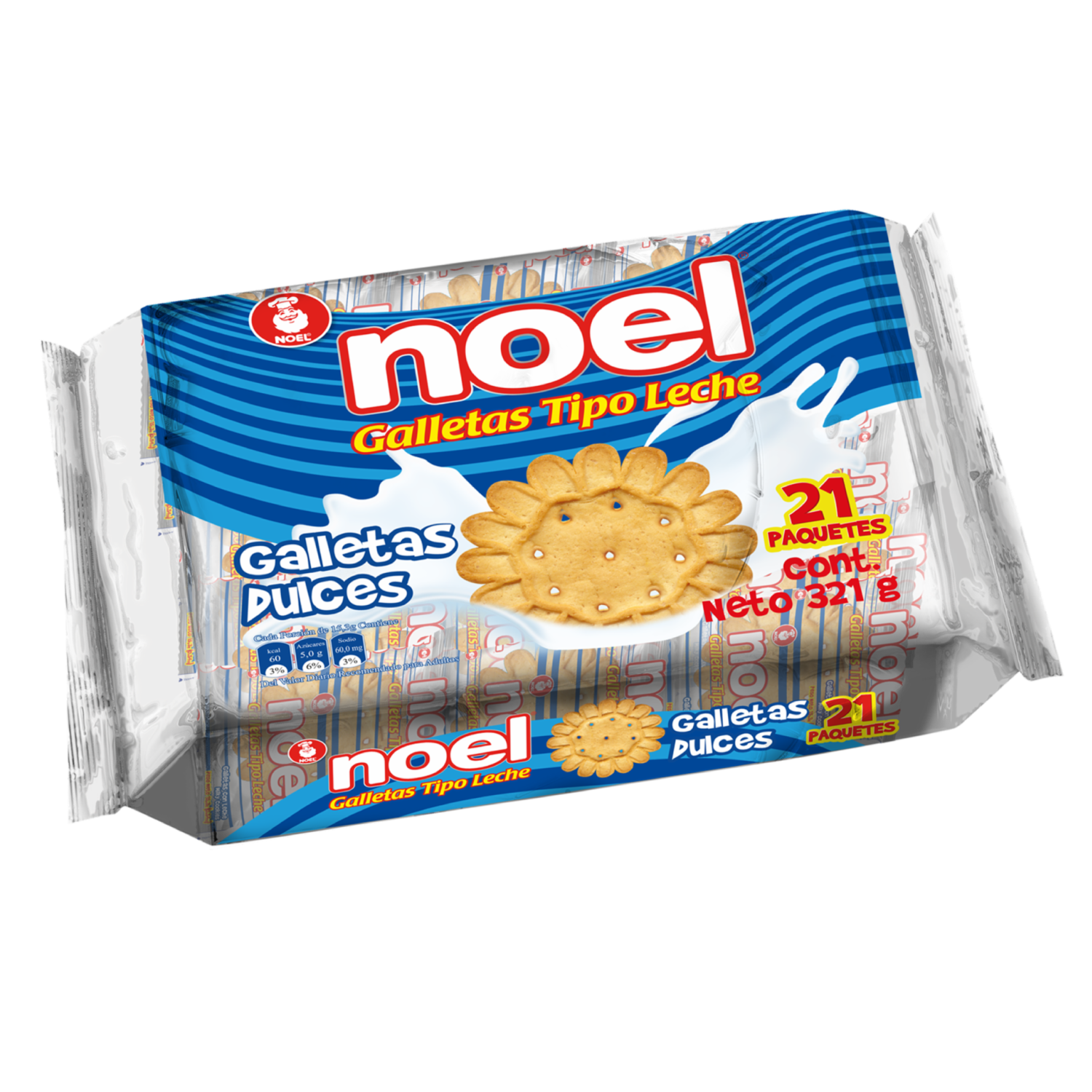 Galletas Dulces Tipo Leche NOEL 321 G