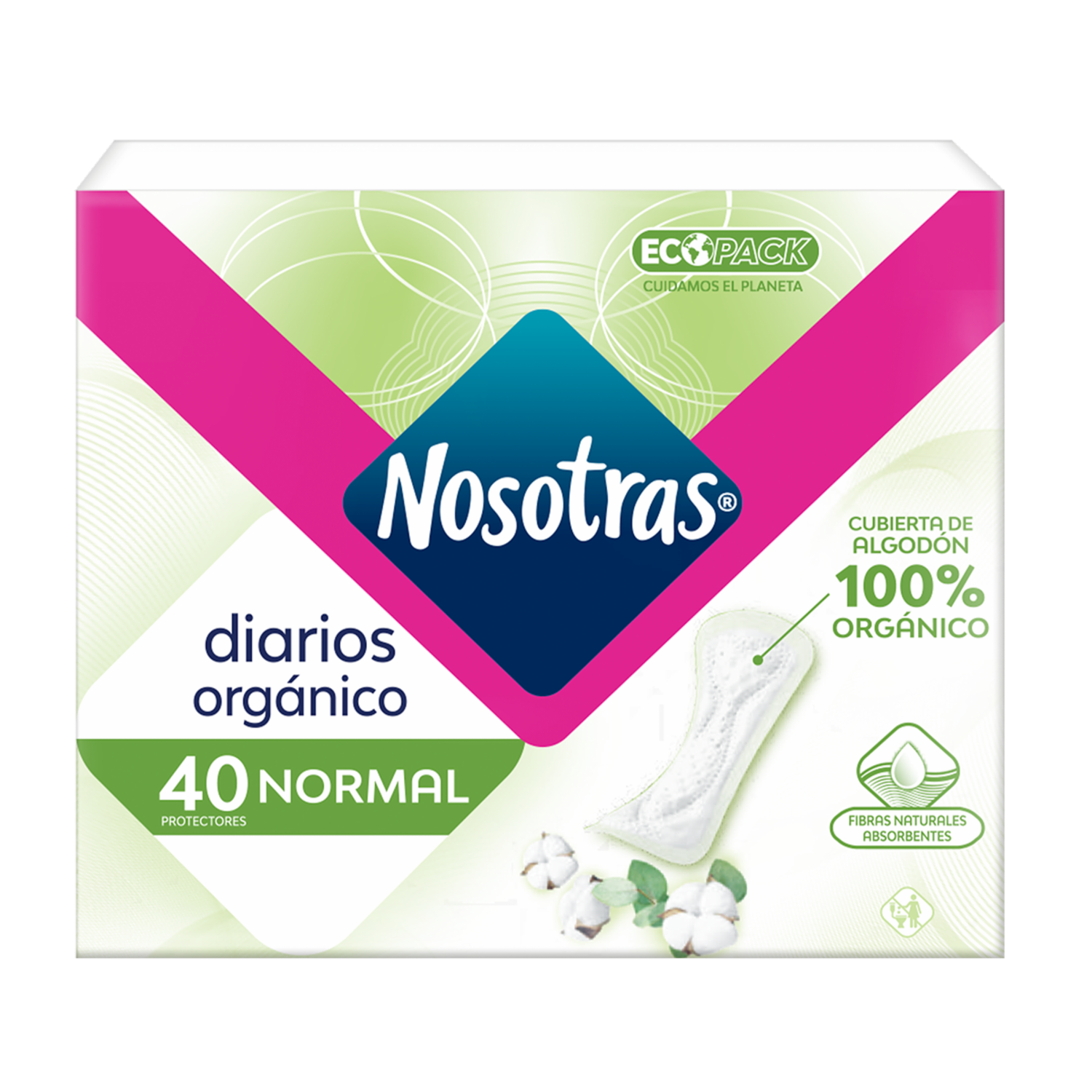 Protectores Diarios Orgánico Normal NOSOTRAS 40 U