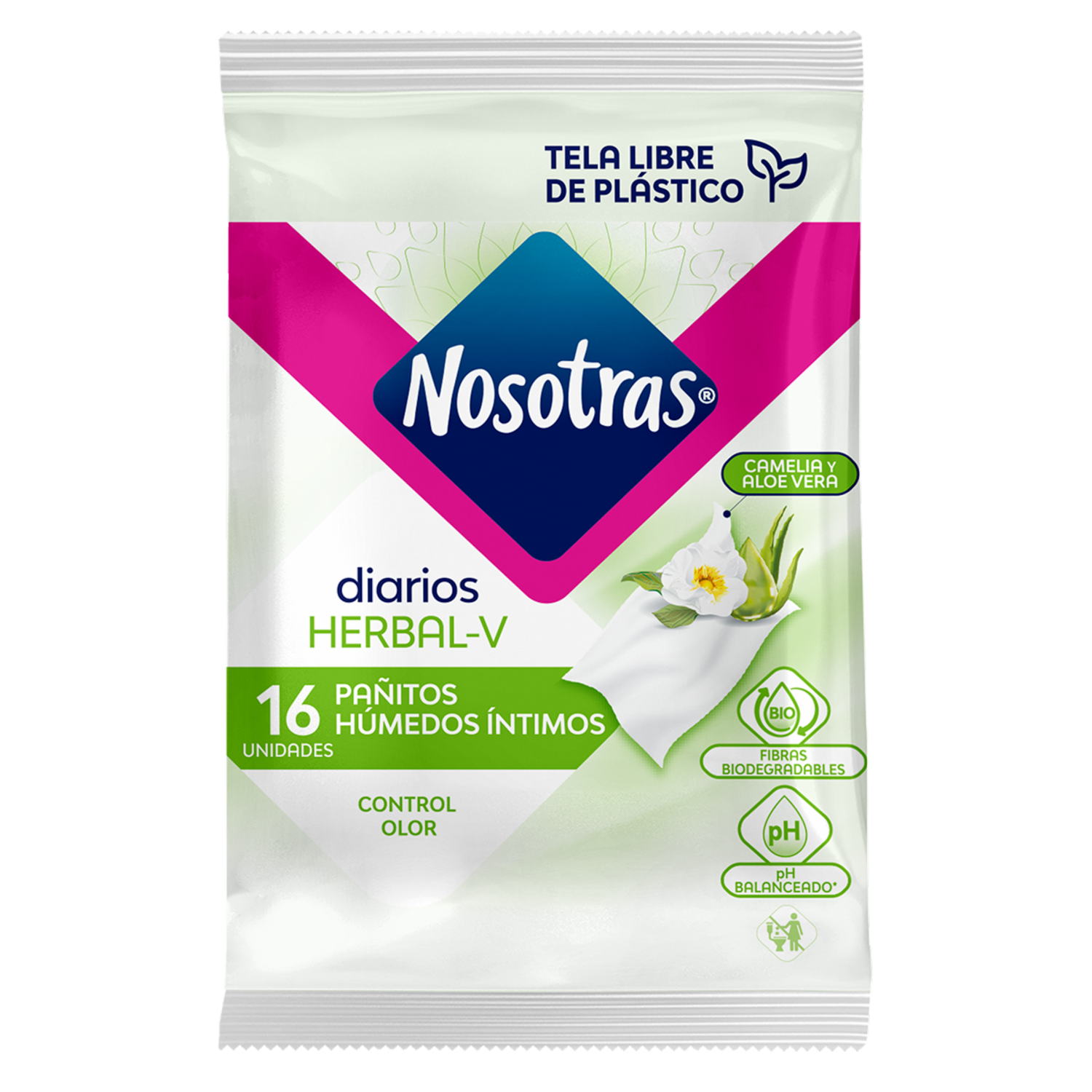 Pañitos Íntimos Herbal NOSOTRAS X 16 Uds