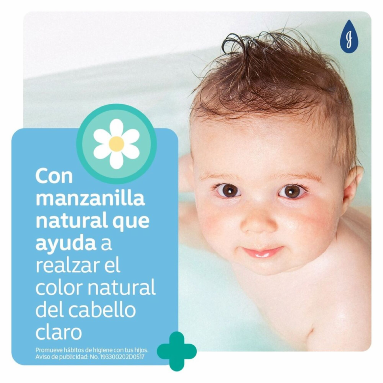 Shampoo Bebé Manzanilla JOHNSON’S 200 Ml