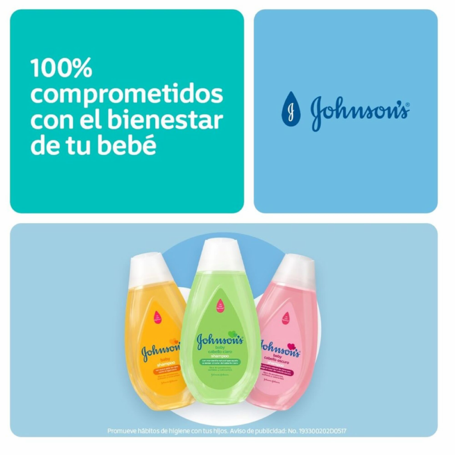 Shampoo Bebé Manzanilla JOHNSON’S 200 Ml