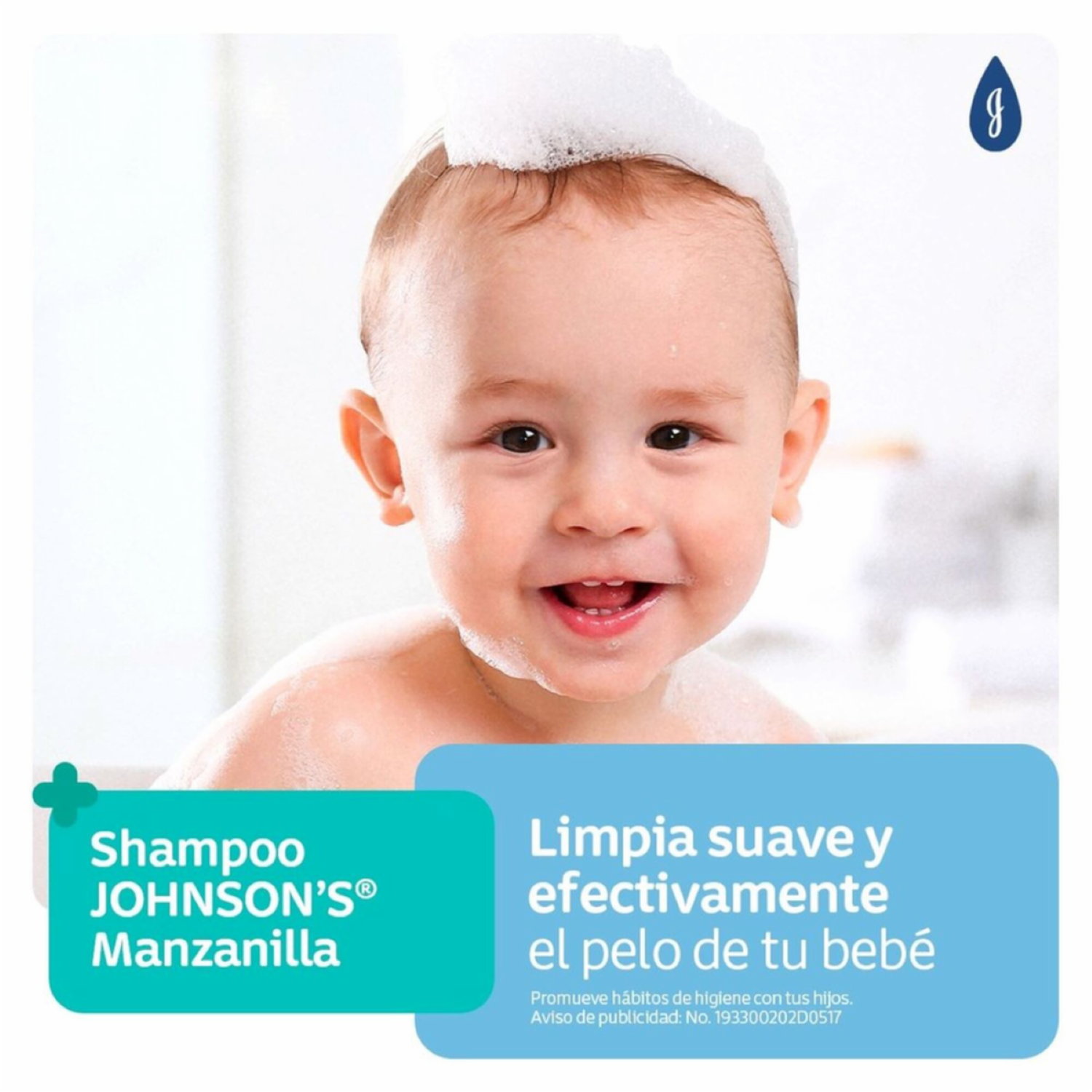 Shampoo Bebé Manzanilla JOHNSON’S 200 Ml
