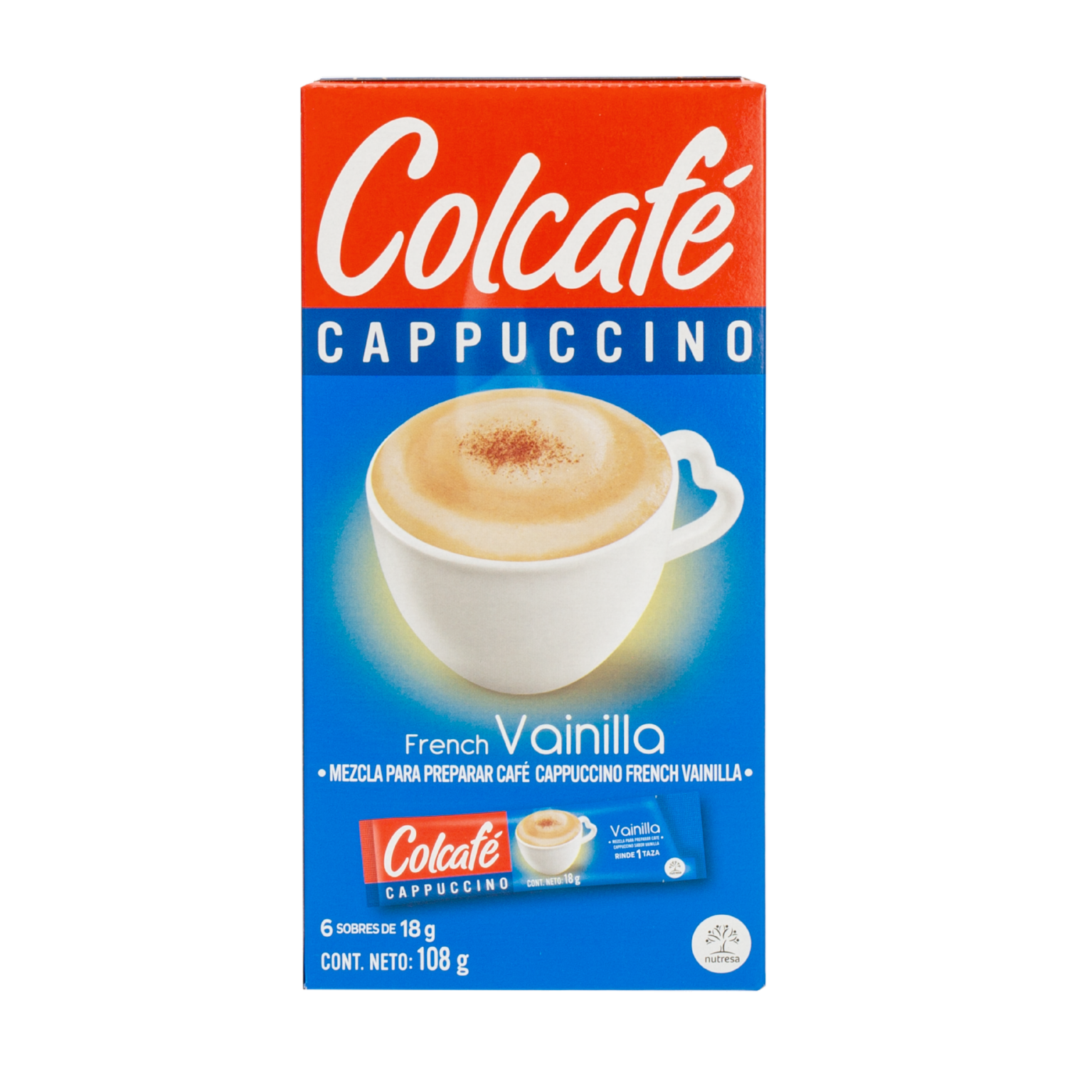 Café Instantáneo Cappuccino De Vainilla COLCAFÉ 108 G
