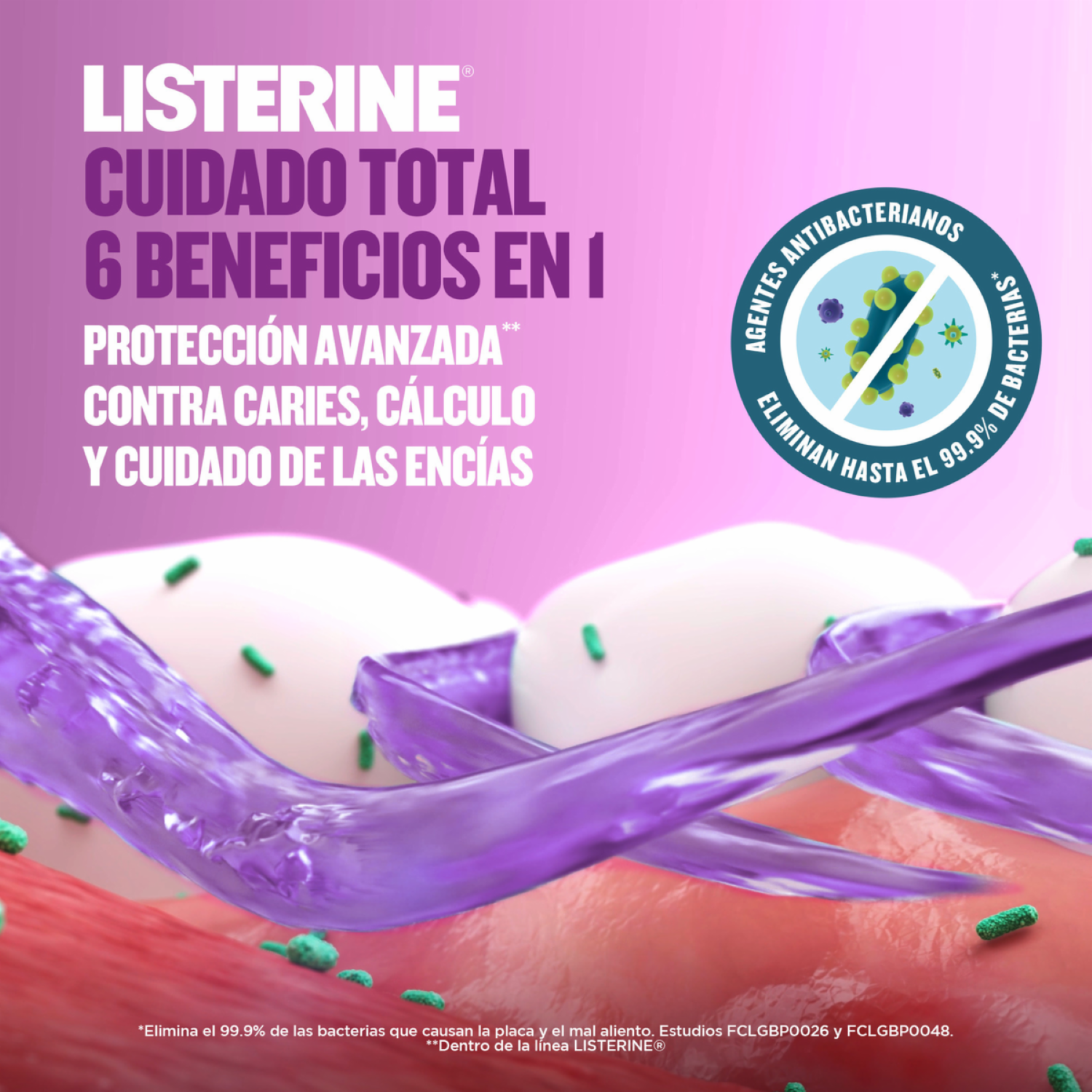 Enjuague  Bucal Cuidado Total LISTERINE 180 Ml