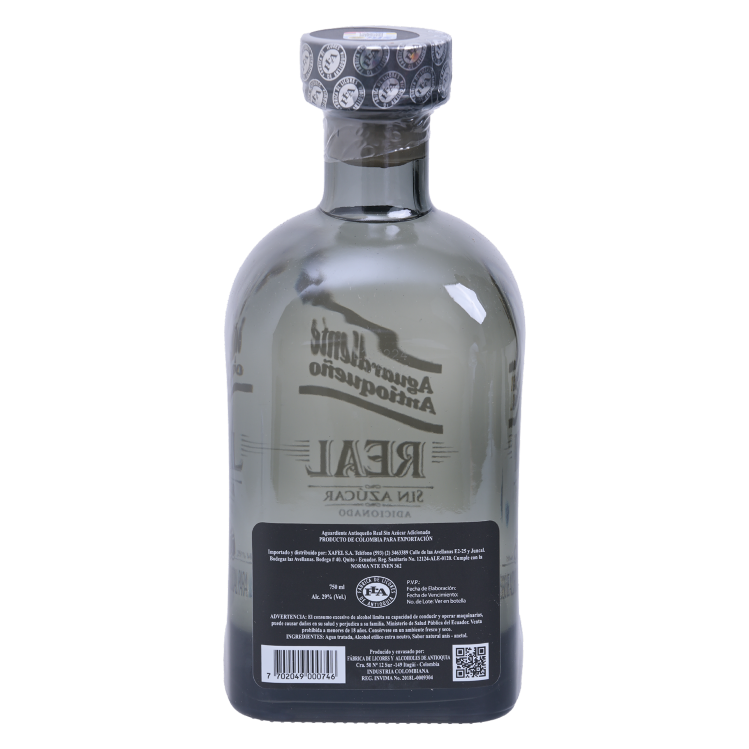 Aguardiente Real ANTIOQUEÑO 750 ML