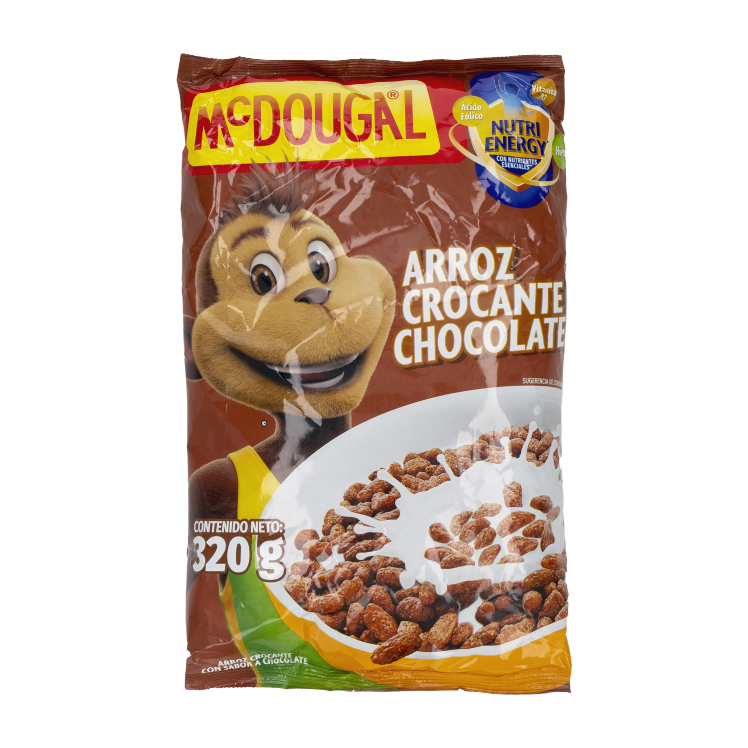 Cereal De Arroz Crocante Chocolate Bolsa MC.DOUGAL 320 G