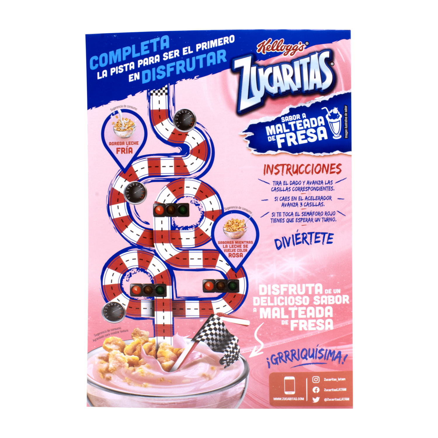 Cereal Sabor A Fresa ZUCARITAS 330 G