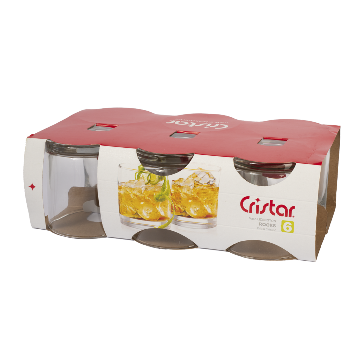 Set De Vasos Lexington Rocks 6X311Ml CRISTAR 0045CL6