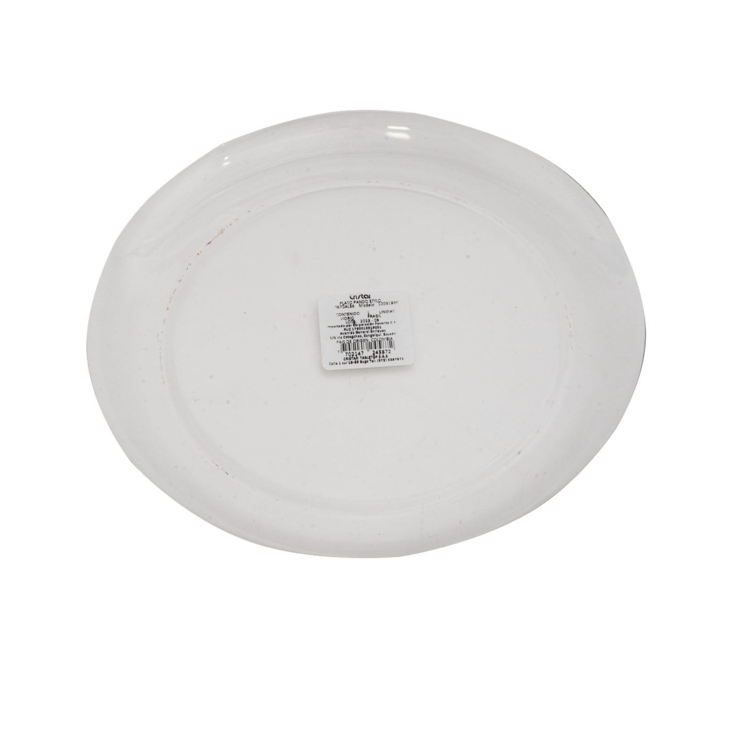 Plato Pando Stylo 0670al36 CRISTAR Unidad