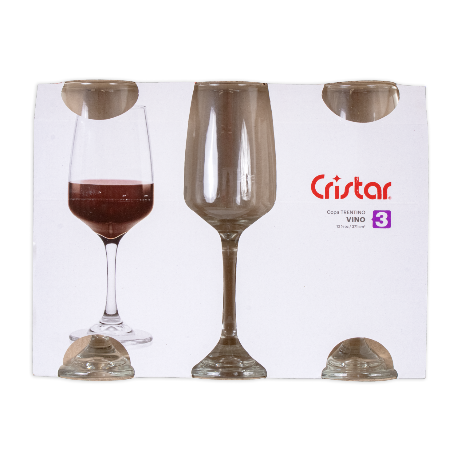 Set De Copas Para Vino Trentino 5480cl3 CRISTAR X 3 Uds
