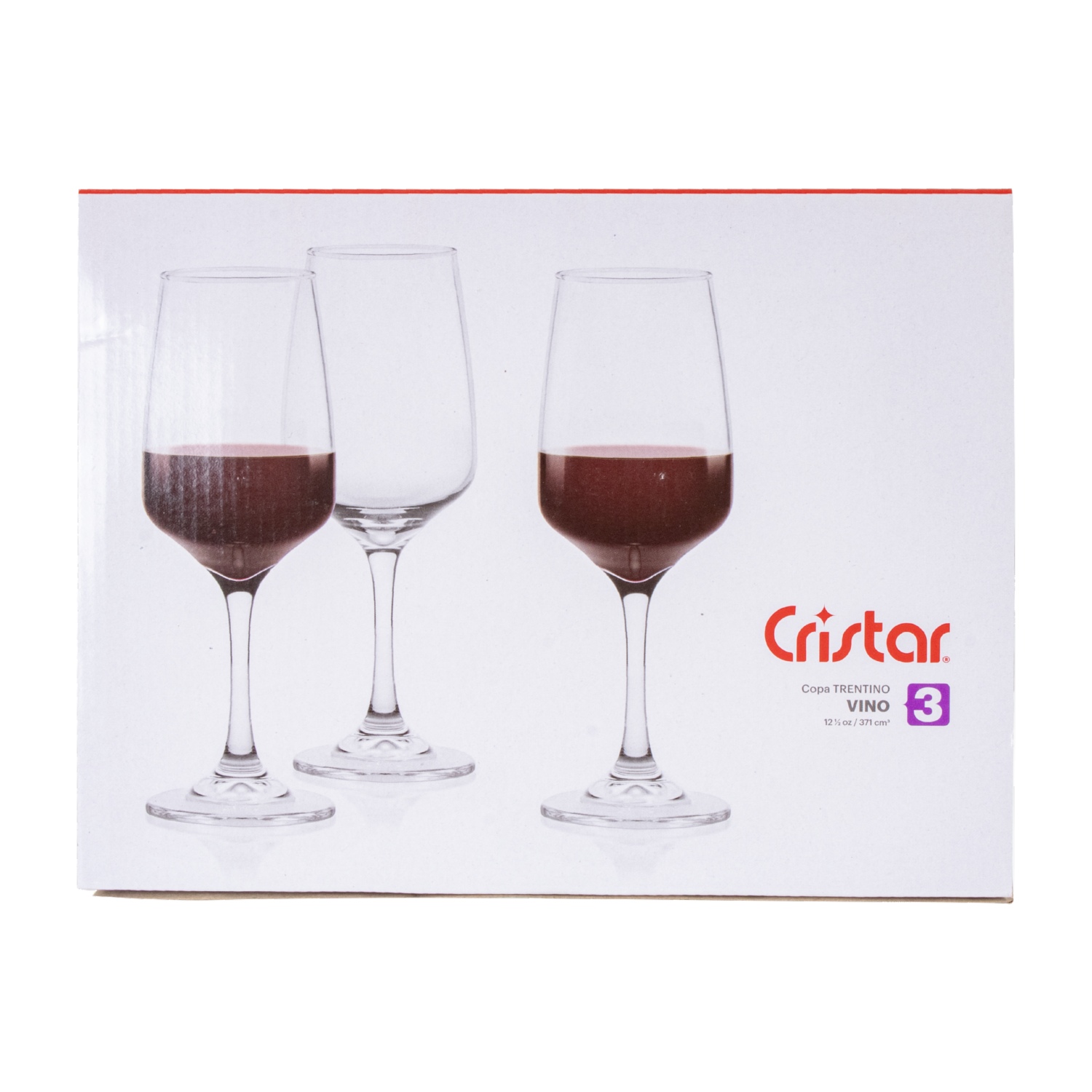 Set De Copas Para Vino Trentino 5480cl3 CRISTAR X 3 Uds