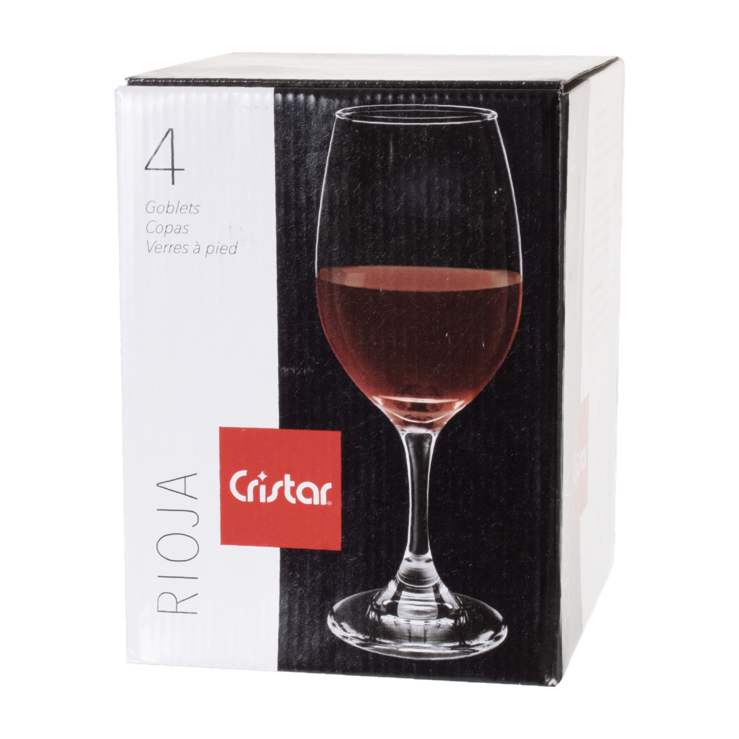 Set De Copas Agua Rioja 5416el4he CRISTAR 4 Piezas