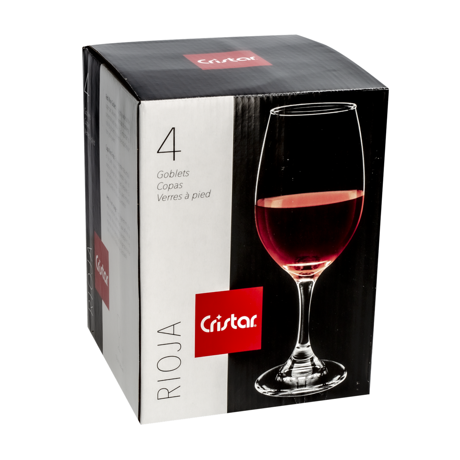 Set De Copas Agua Rioja 5416el4he CRISTAR 4 Piezas