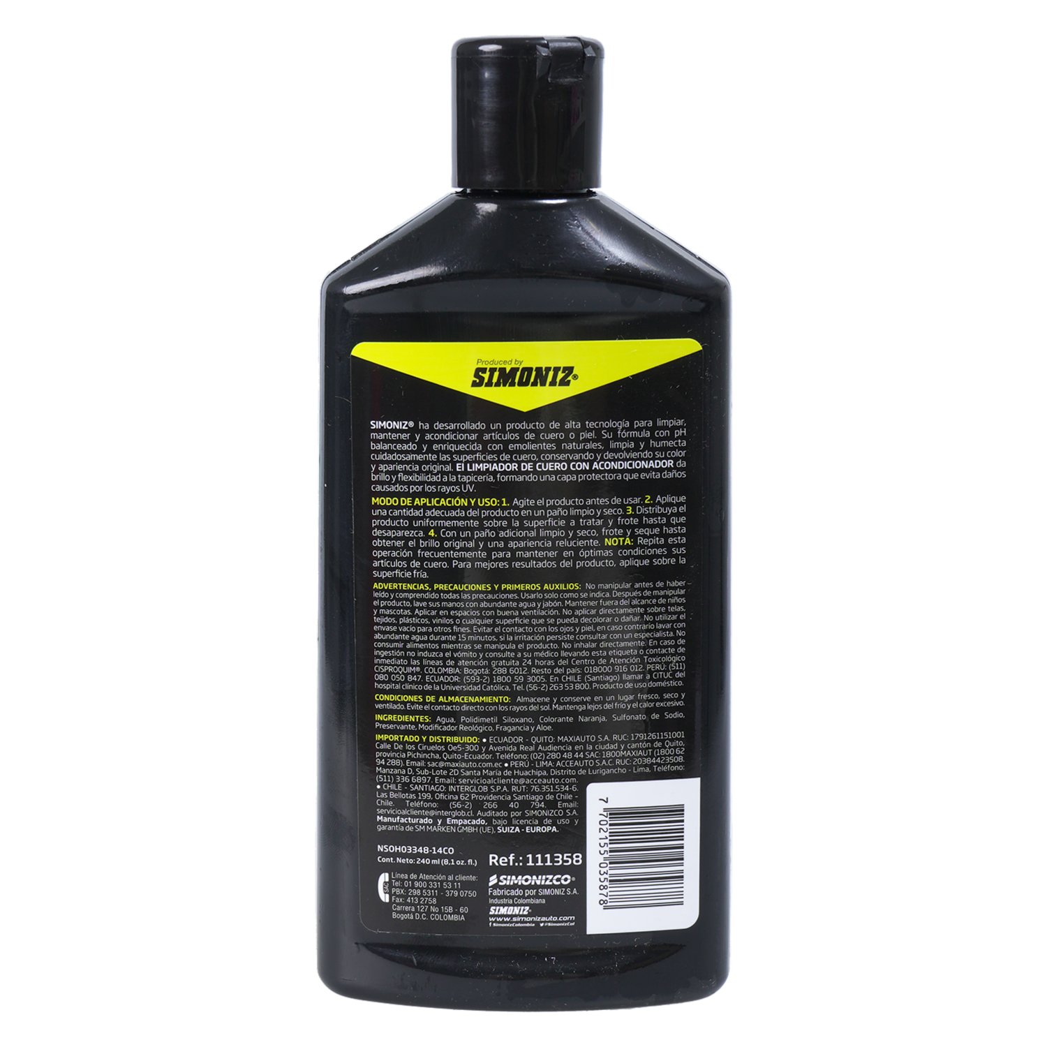 Limpiador De Cuero Con Acondicionador SIMONIZ Unidad