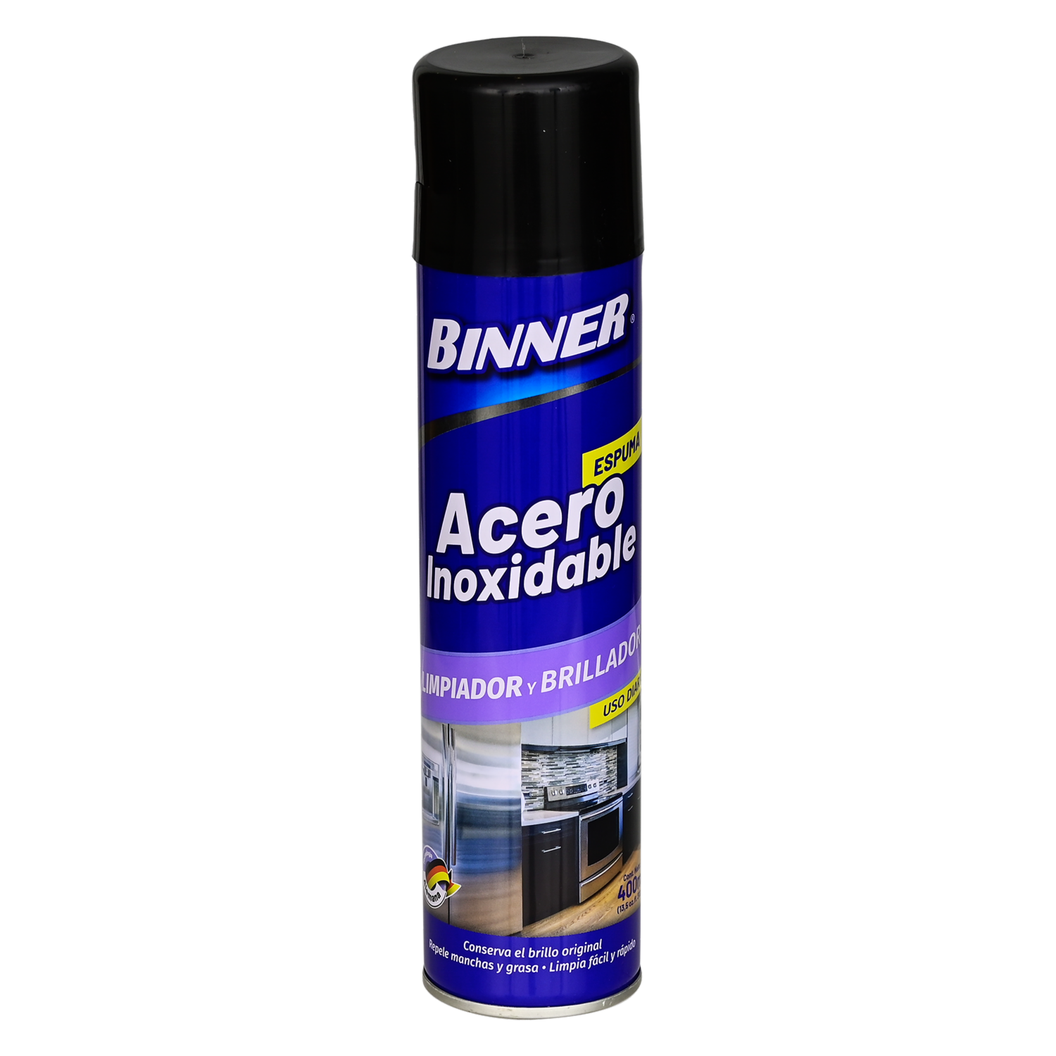 Limpiador De Acero Inoxidable En Aerosol BINNER 400 Ml