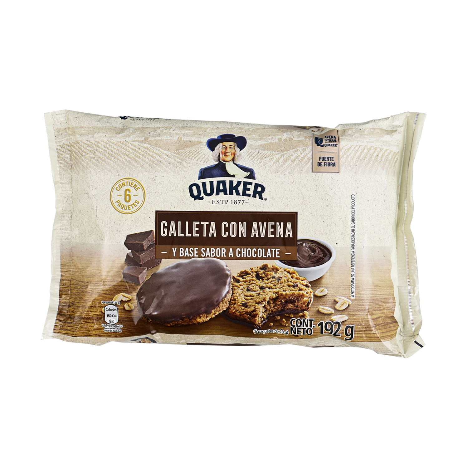 Galleta De Avena Y Chocolate QUAKER 192 G