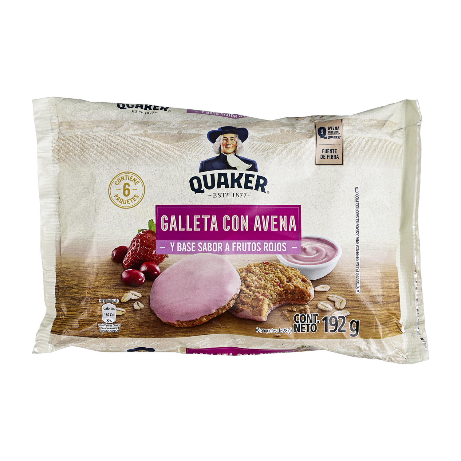 Galleta De Avena Y Frutos Rojos QUAKER 192 G