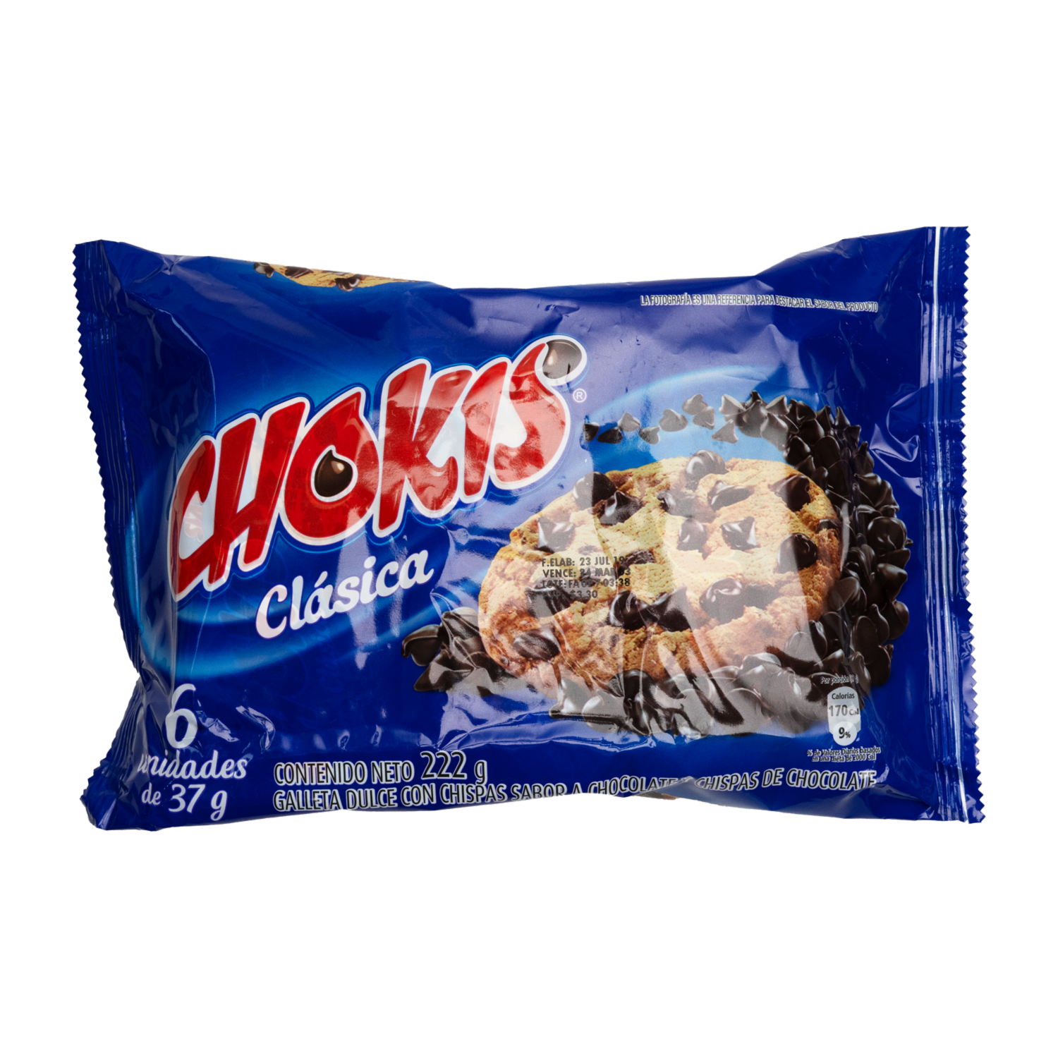 Galletas Clásica Con Chispas De Chocolate CHOKIS 222 G