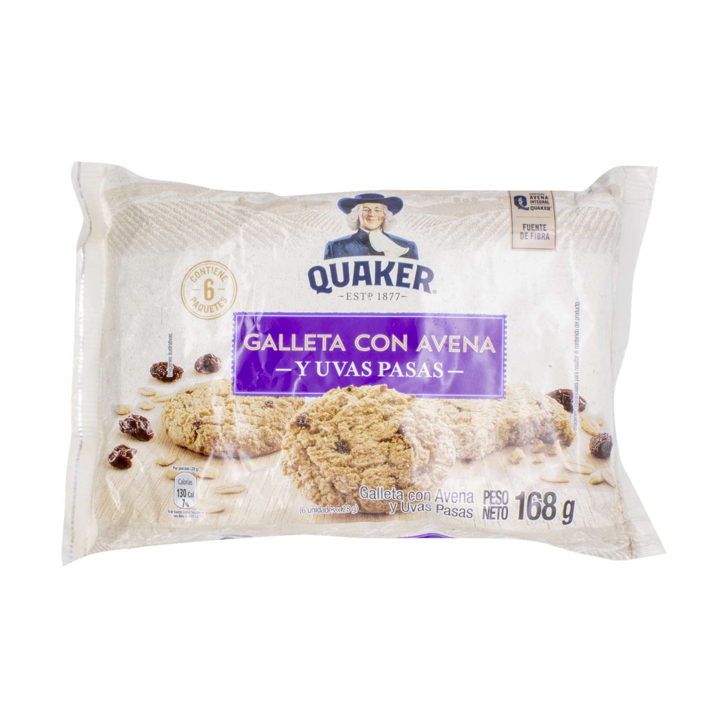 Galleta Con Avena Y Uvas Pasas QUAKER 168 G