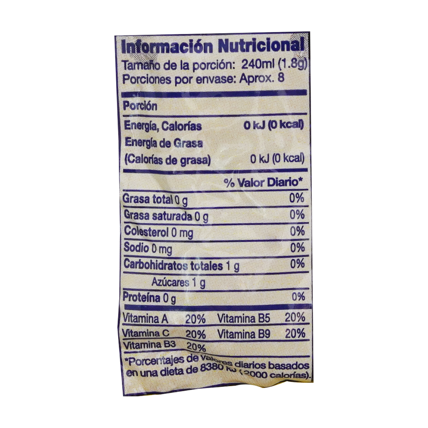 Jugo En Polvo Sabor A Piña YA 15 G