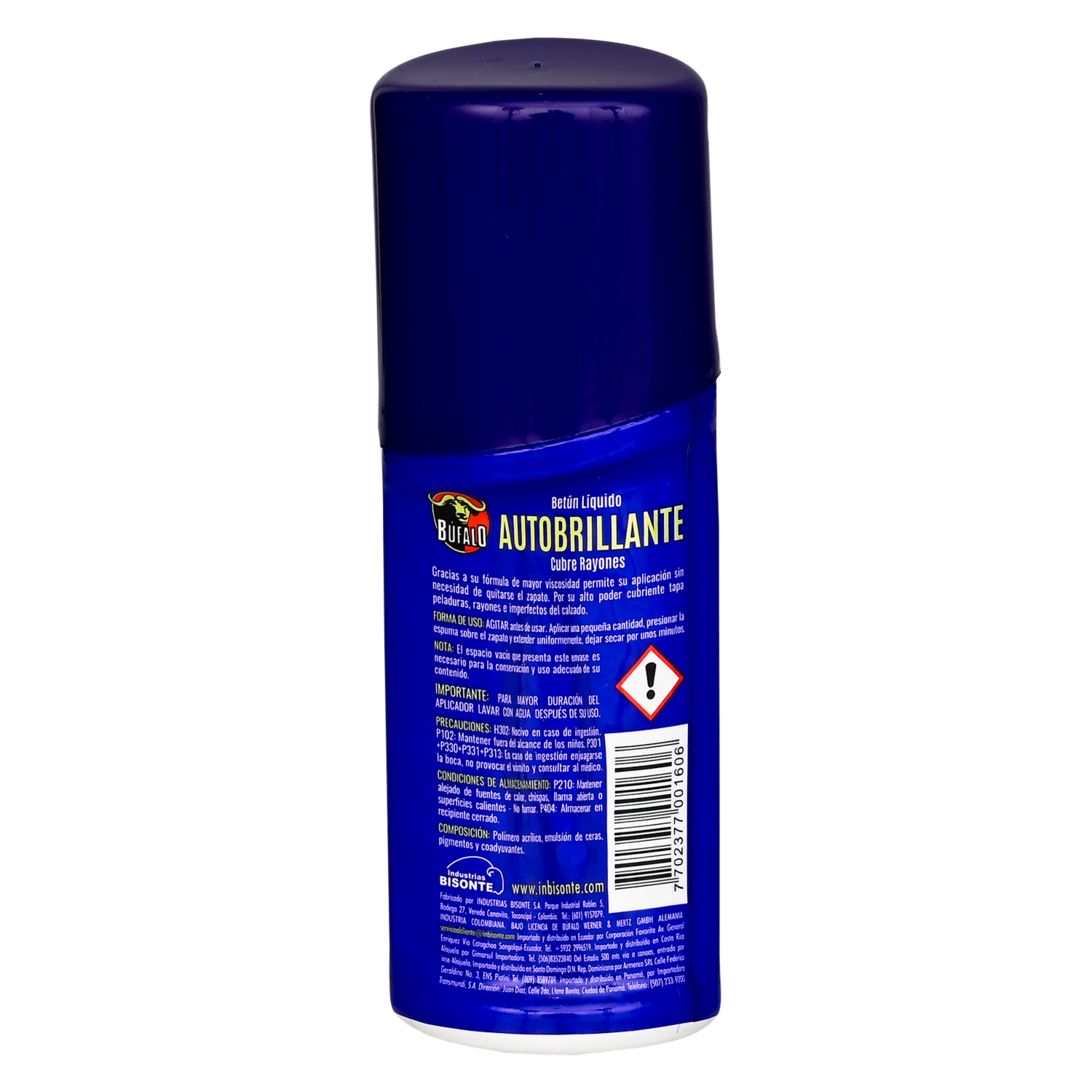 Betún Líquido Tono Azul BÚFALO 60 Ml
