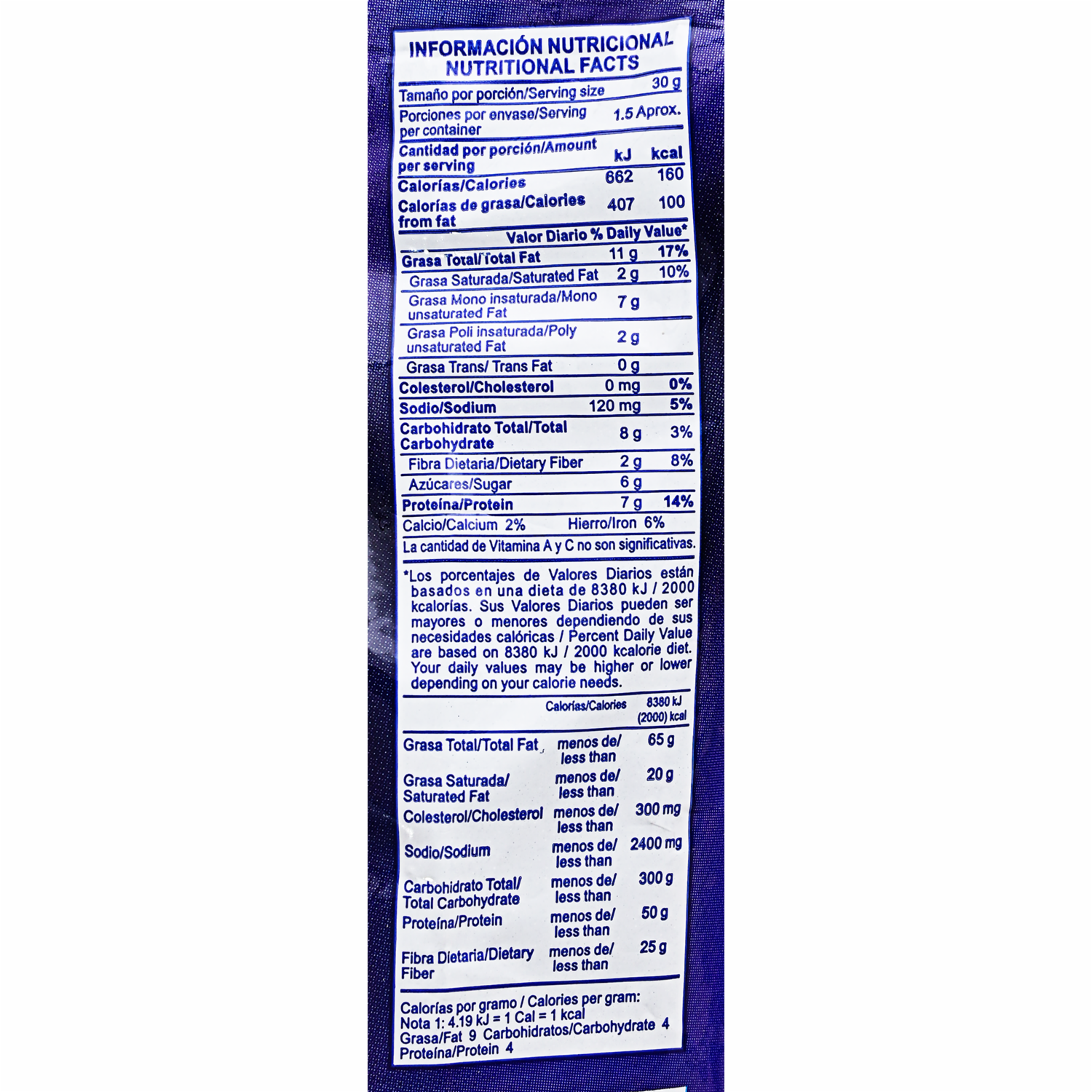 Maní Con Pasas MANITOBA 50 G