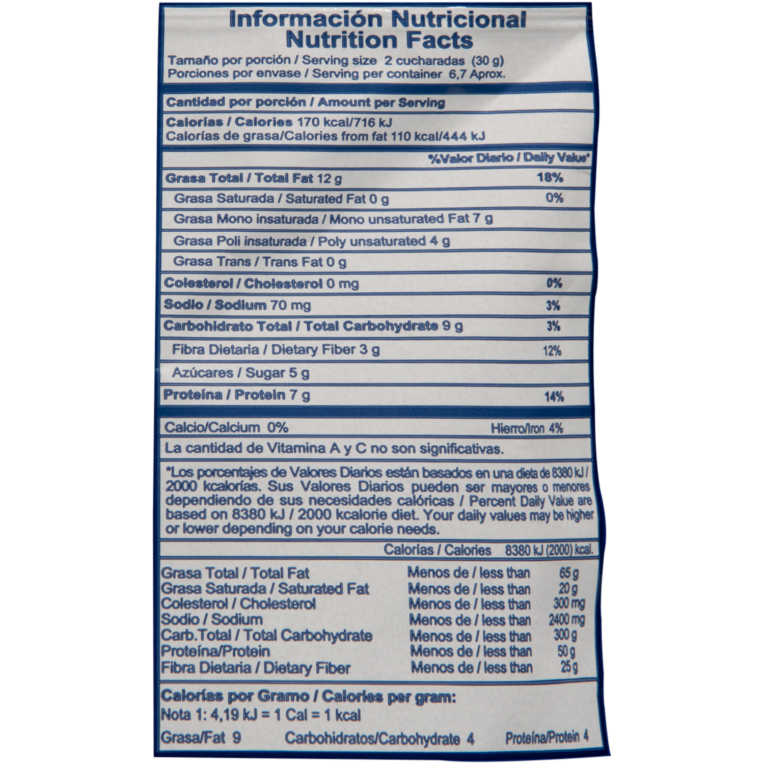 Maní De Sal Con Pasas MANITOBA 200 g