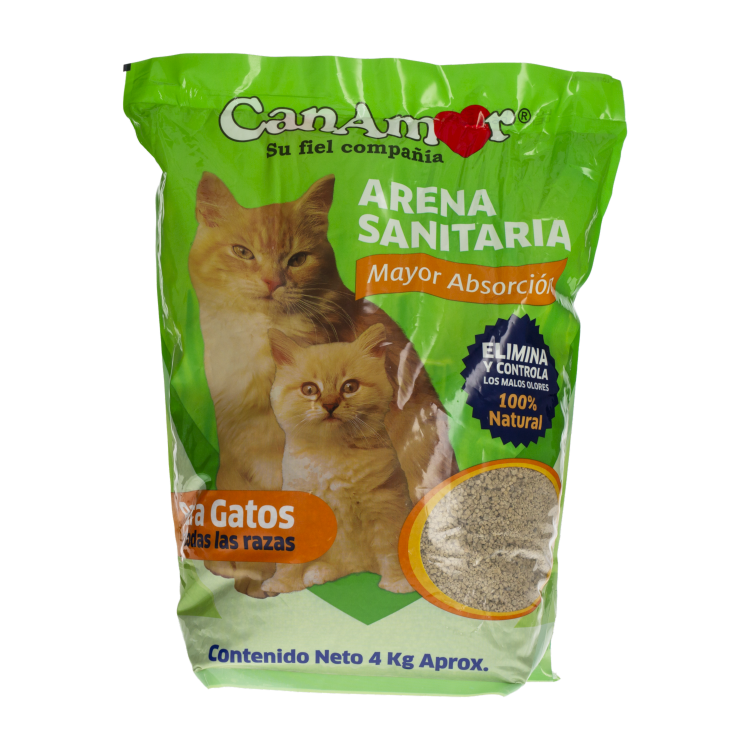 Arena Para Gatos Sanitaria CANAMOR 4 KG