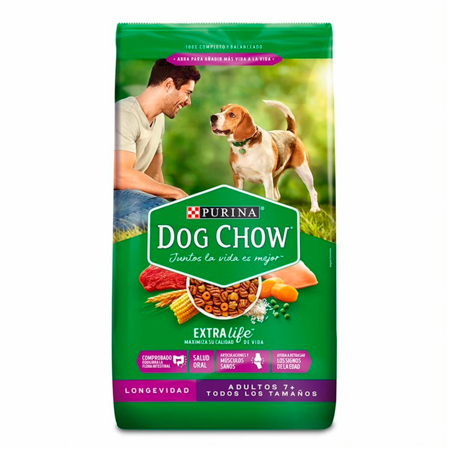 Alimento Para Perros Adultos 7 Longevidad PURINA DOG CHOW 2 Kg