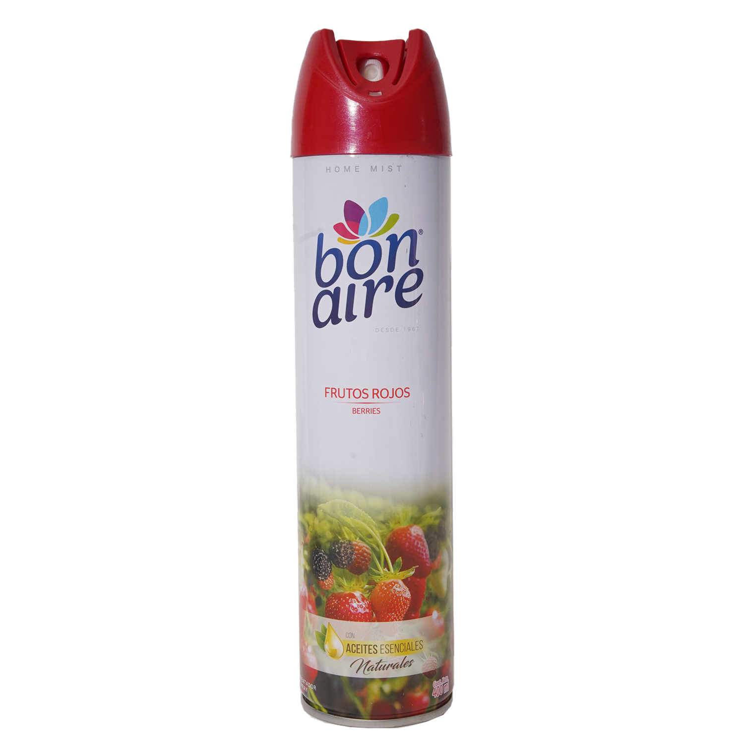 Desodorante Ambiental En Aerosol, Esencia Frutos Rojos BONAIRE 400 Ml