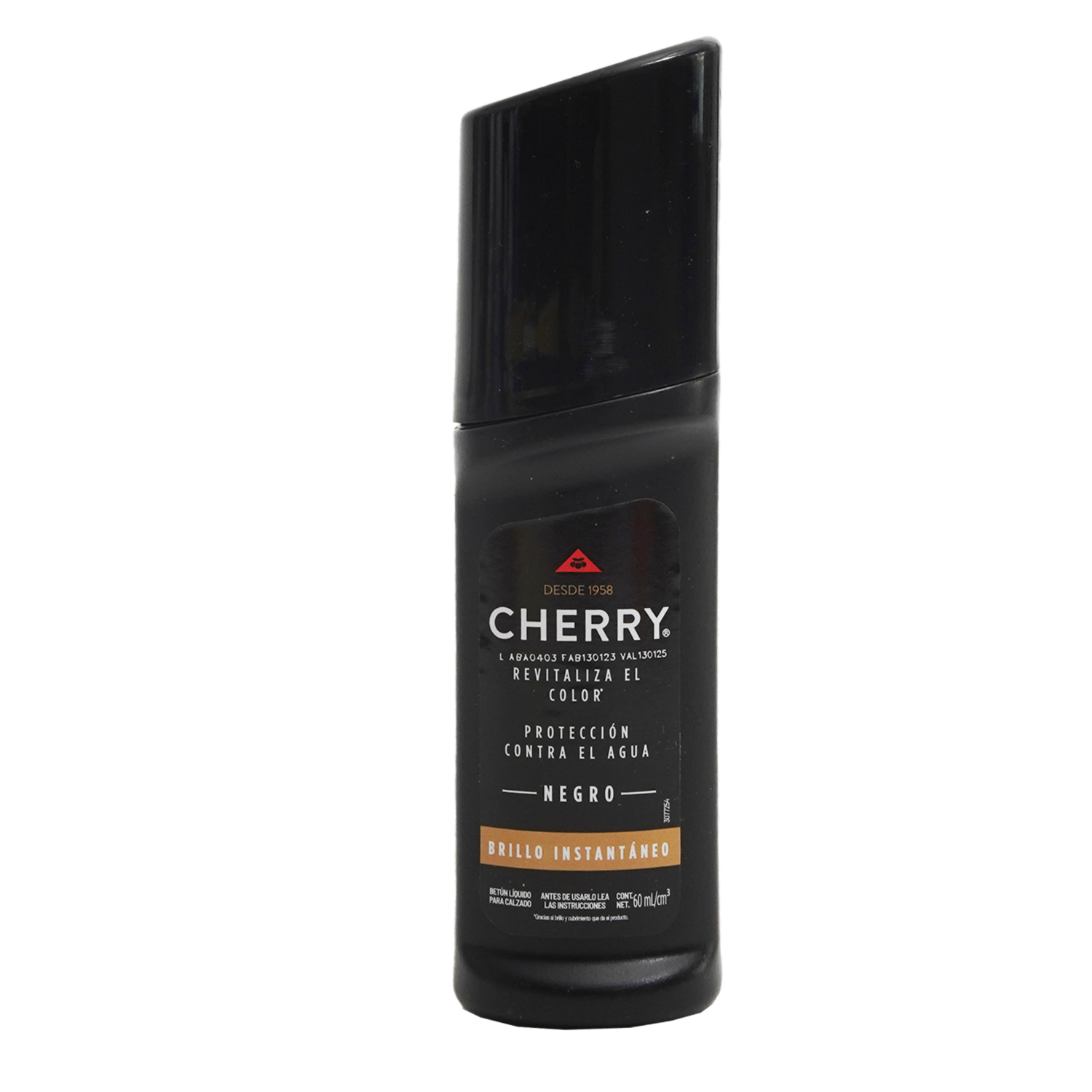 Betún Tono Negro Brillo Instantáneo CHERRY 60 Ml