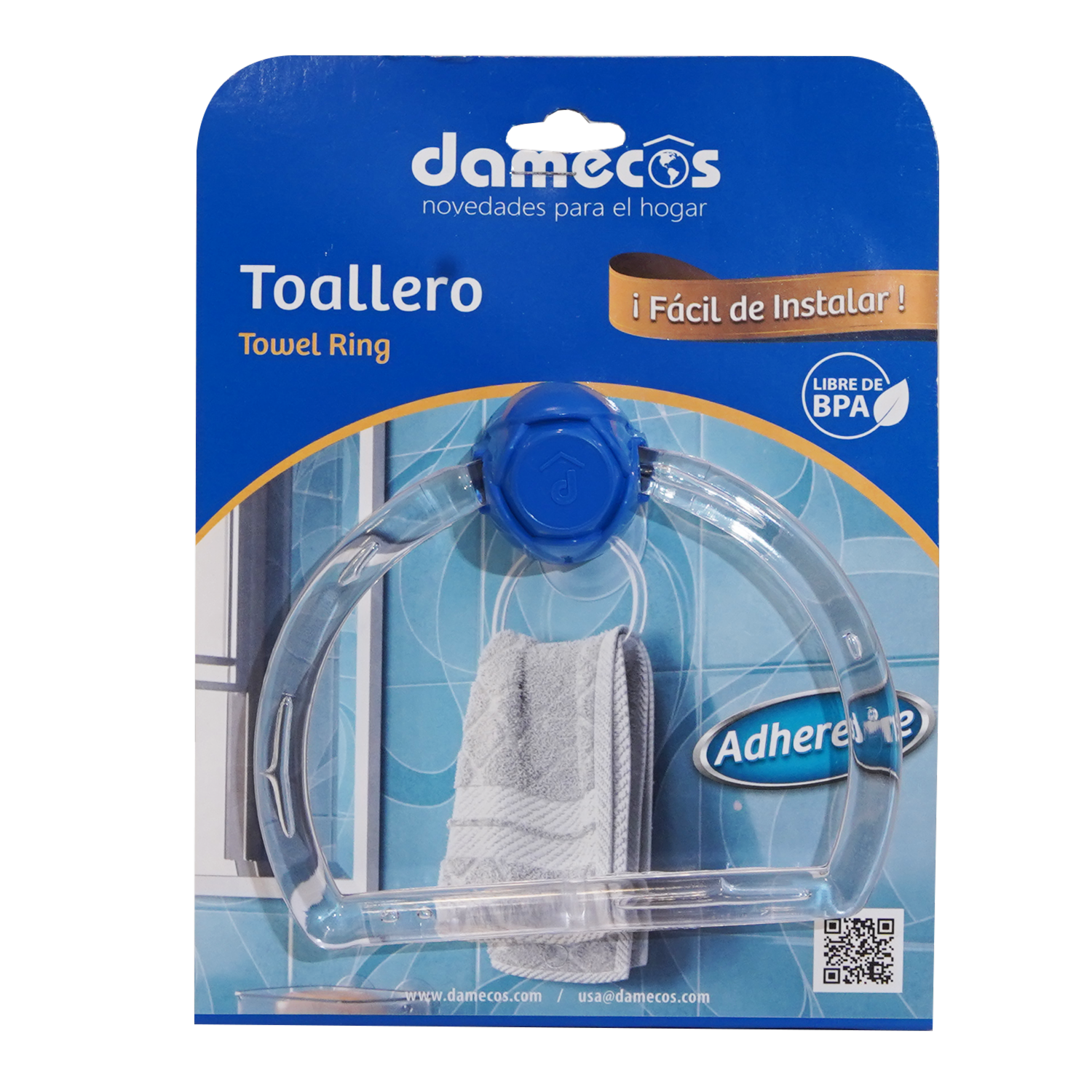 Toallero Adherente DAMECOS Unidad