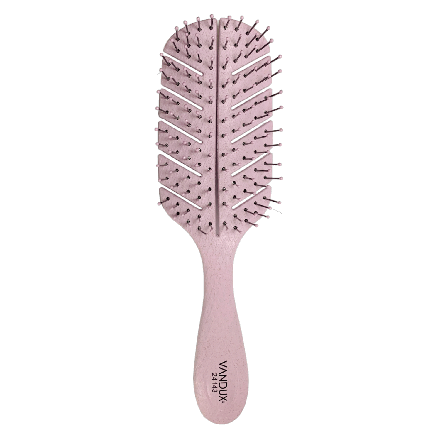 Cepillo De Cabello Plano Hoja Rectangular Ecológico Friendly VANDUX Mediano