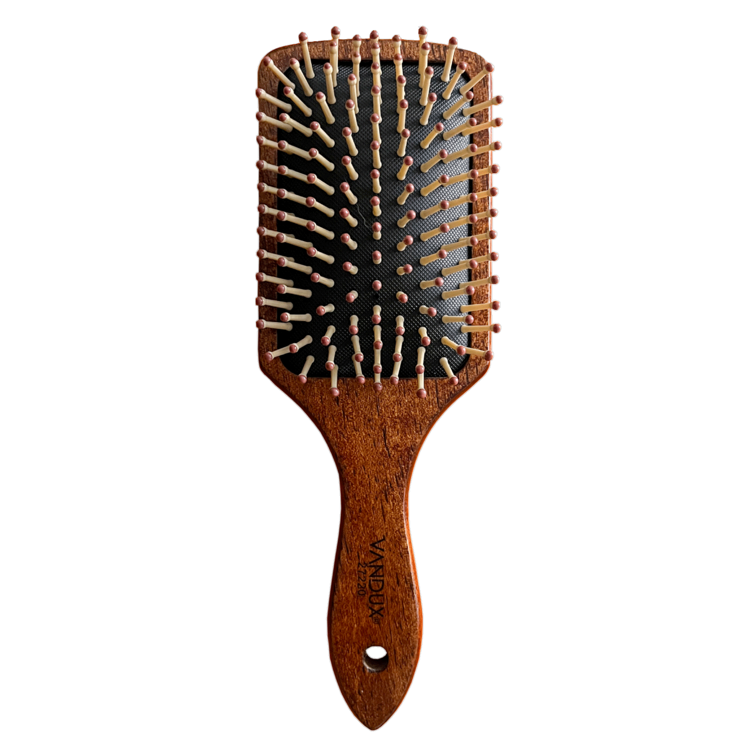 Cepillo De Cabello Elaborado En Madera Con Pin Grueso Masajeador VANDUX Mediano