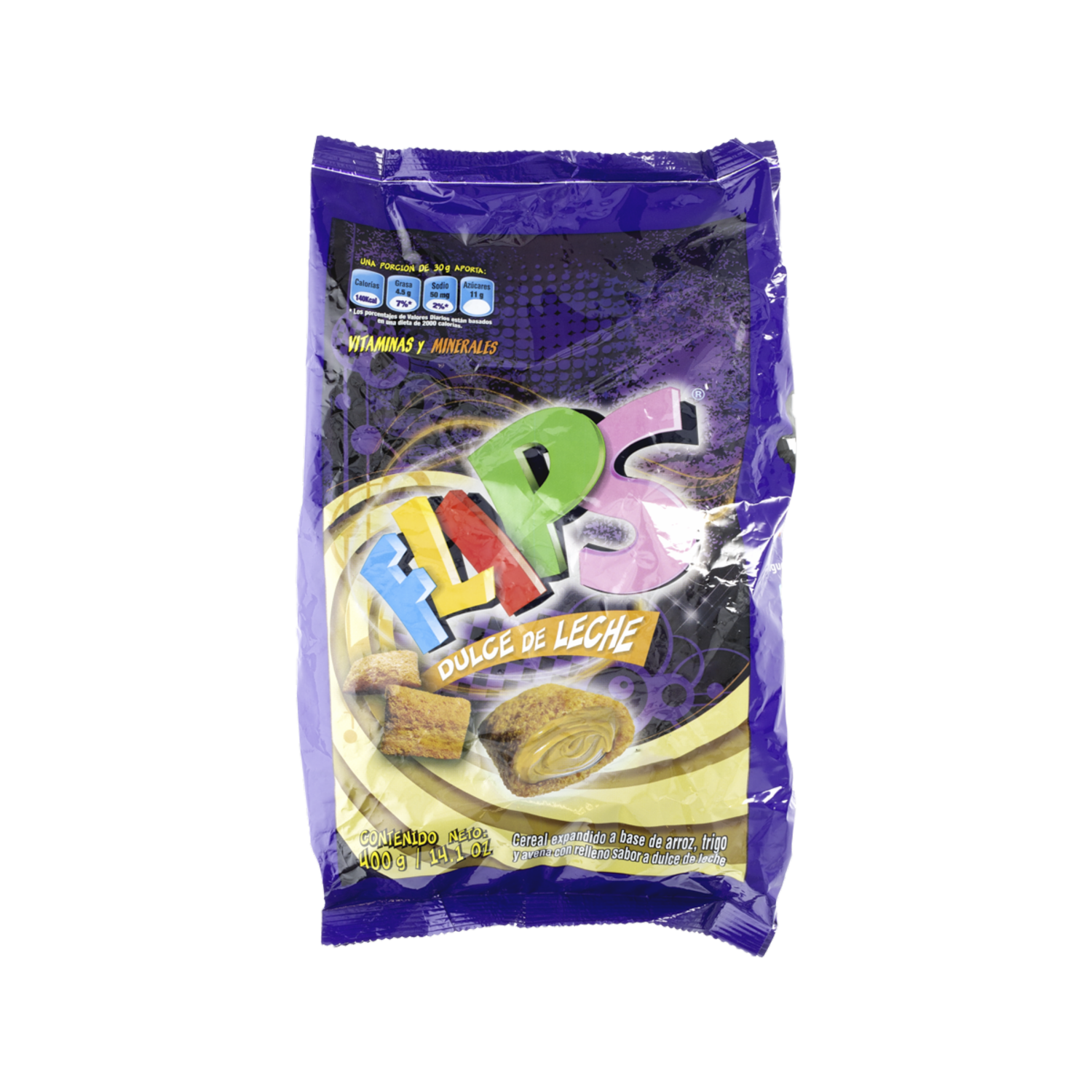 Cereal Sabor A Dulce De Leche FLIPS 400 g