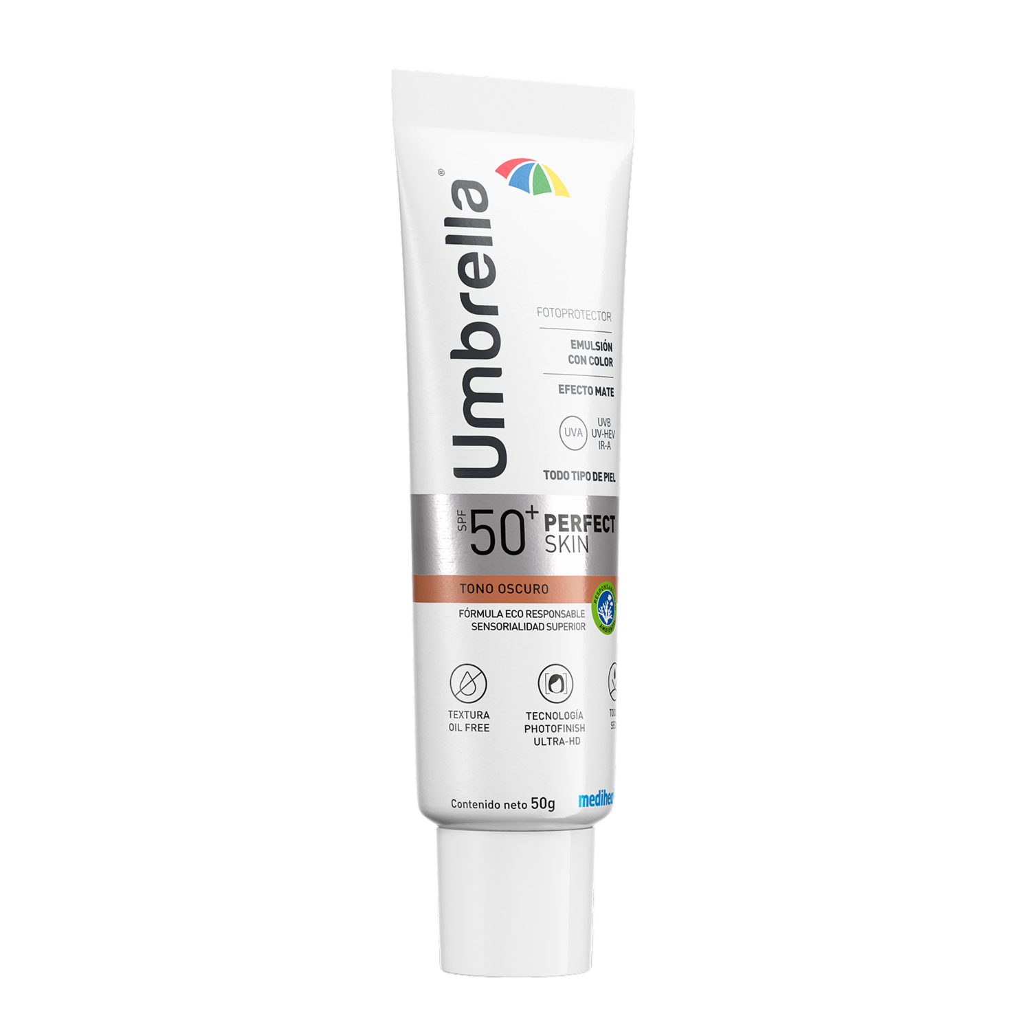 Protector Solar Base Fluida Oscuro Spf50 UMBRELLA 50 G