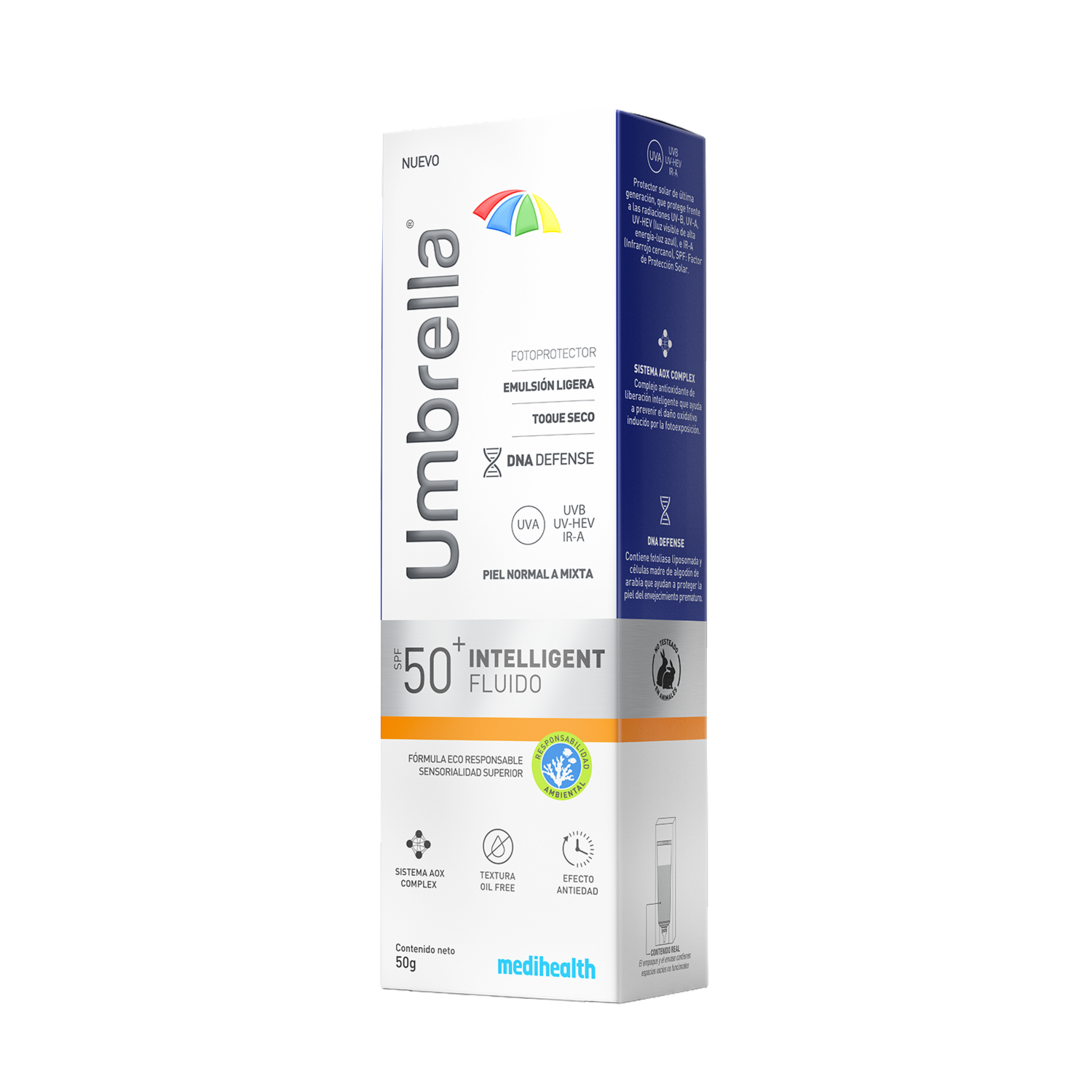 Protector Solar Intelligent Fluido Spf50+ UMBRELLA 50 G