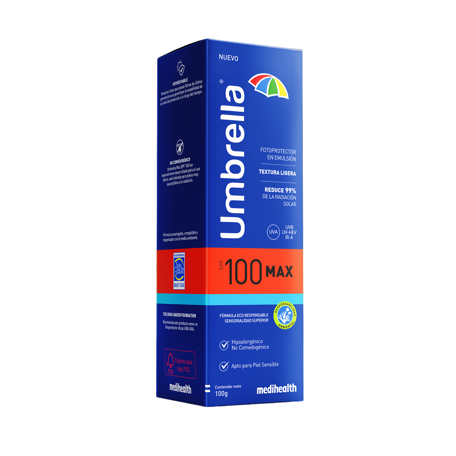 Protector Solar Facial Uva Spf100 UMBRELLA 100 G