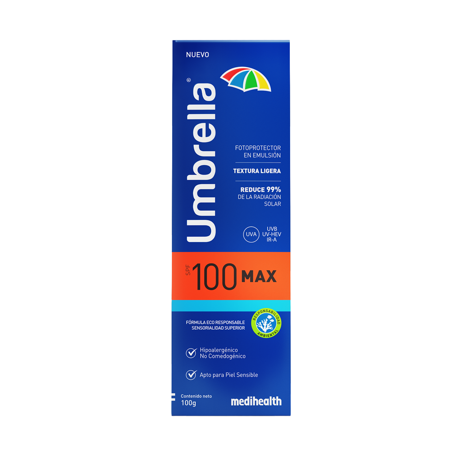 Protector Solar Facial Uva Spf100 UMBRELLA 100 G