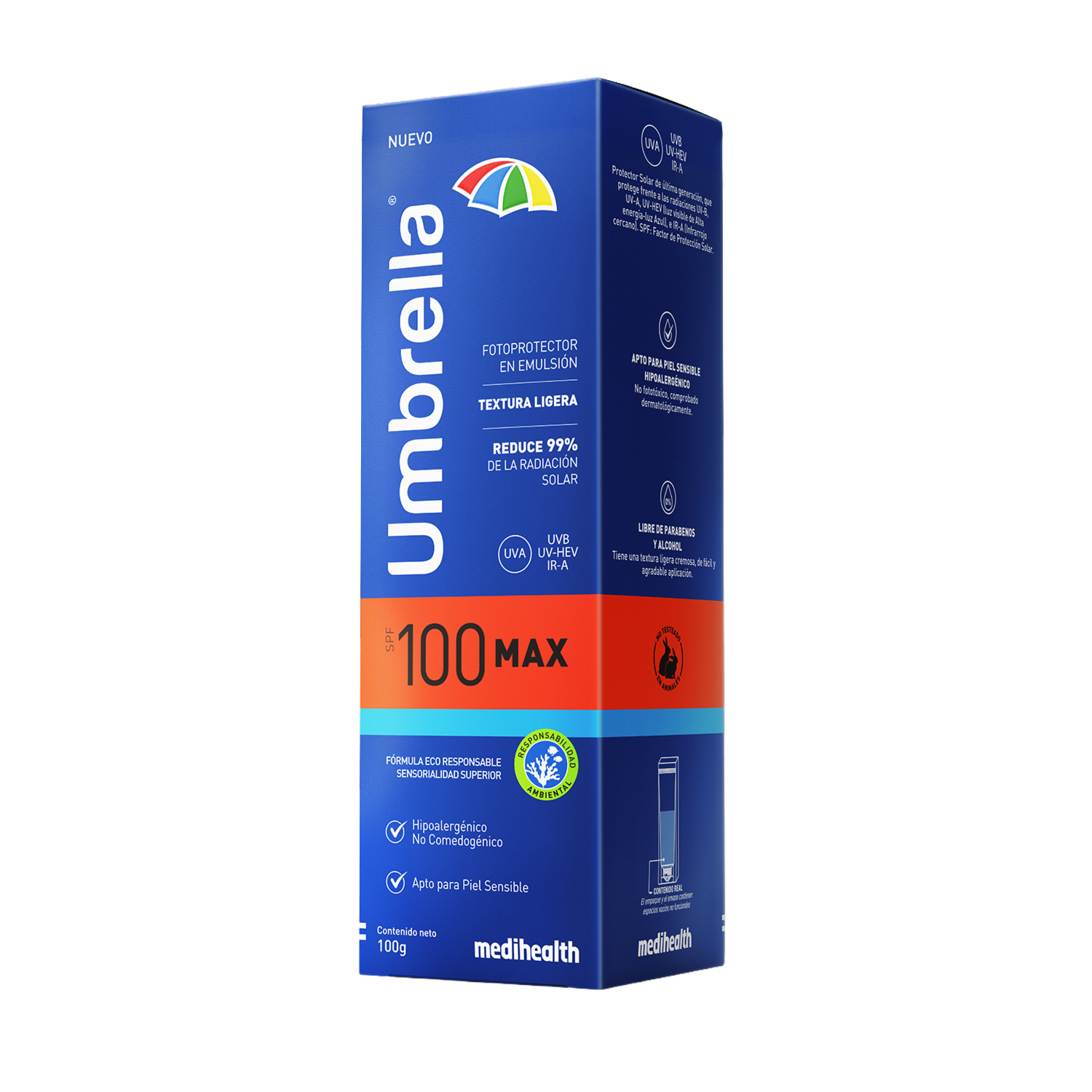 Protector Solar Facial Uva Spf100 UMBRELLA 100 G