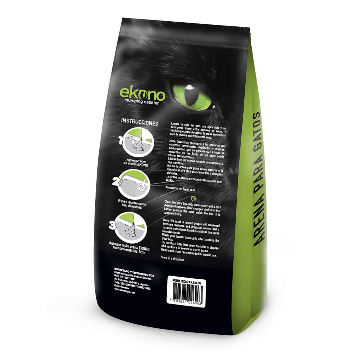 Arena Para Gatos Ekono EKONO 4.5 KG