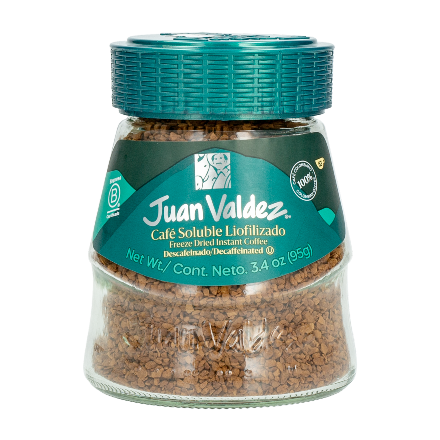 Café Instantáneo Descafeinado JUAN VALDEZ 95 G