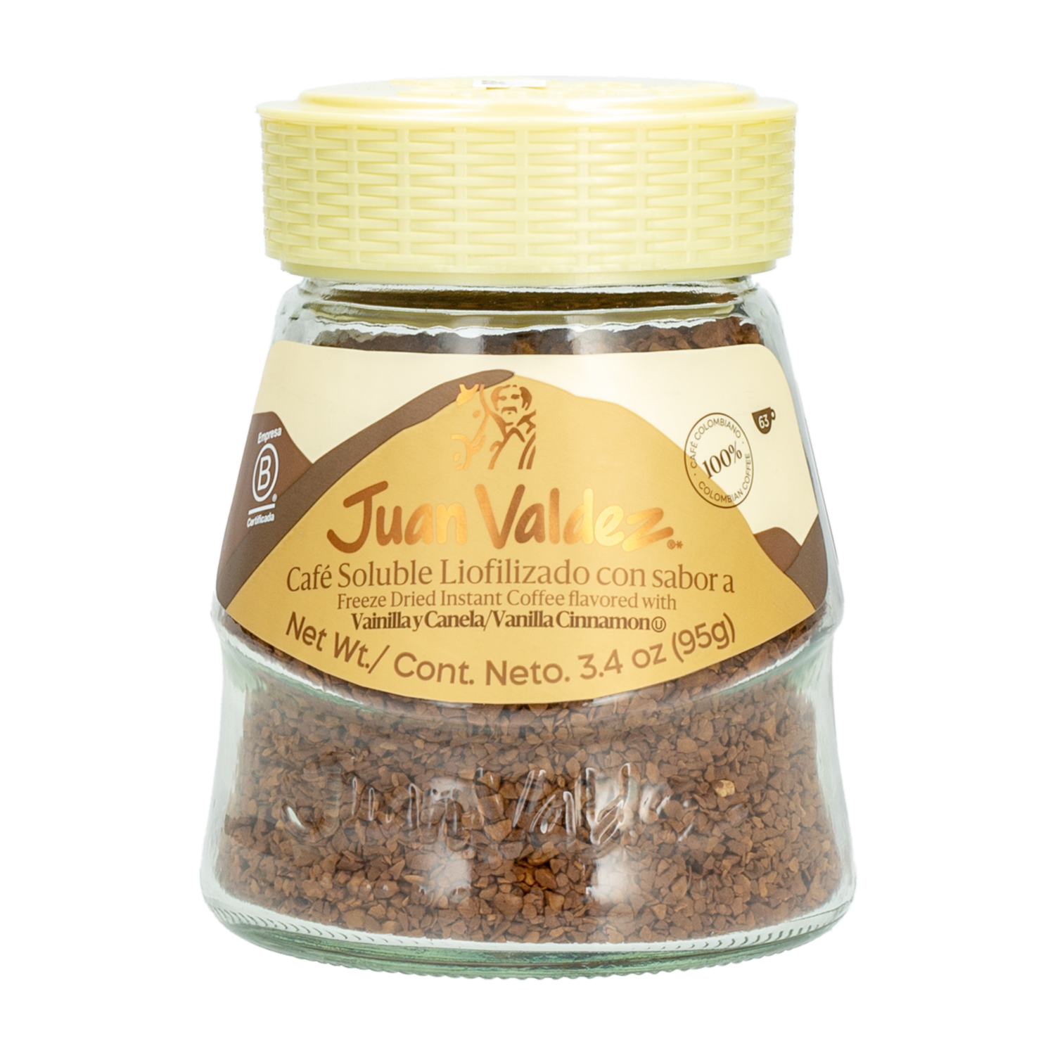 Café Instantáneo Vainilla Y Canela JUAN VALDEZ 95 G