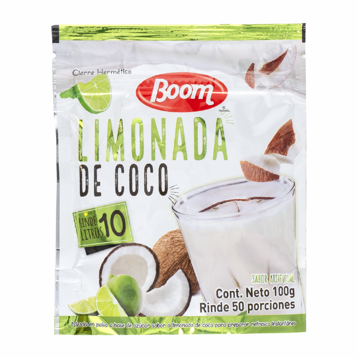 Mezcla Para Limonada En Polvo Sabor A Coco BOOM 50 Porciones