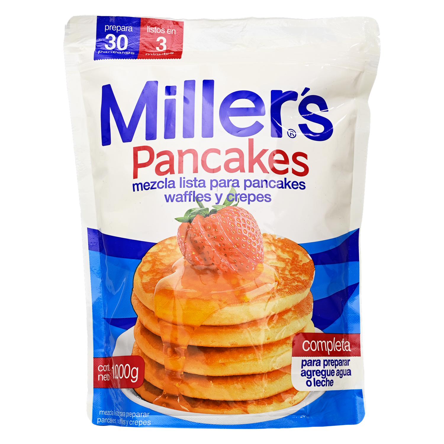 Premezcla Para Pancakes Libre De Grasas Trans MILLER’S 1000 G