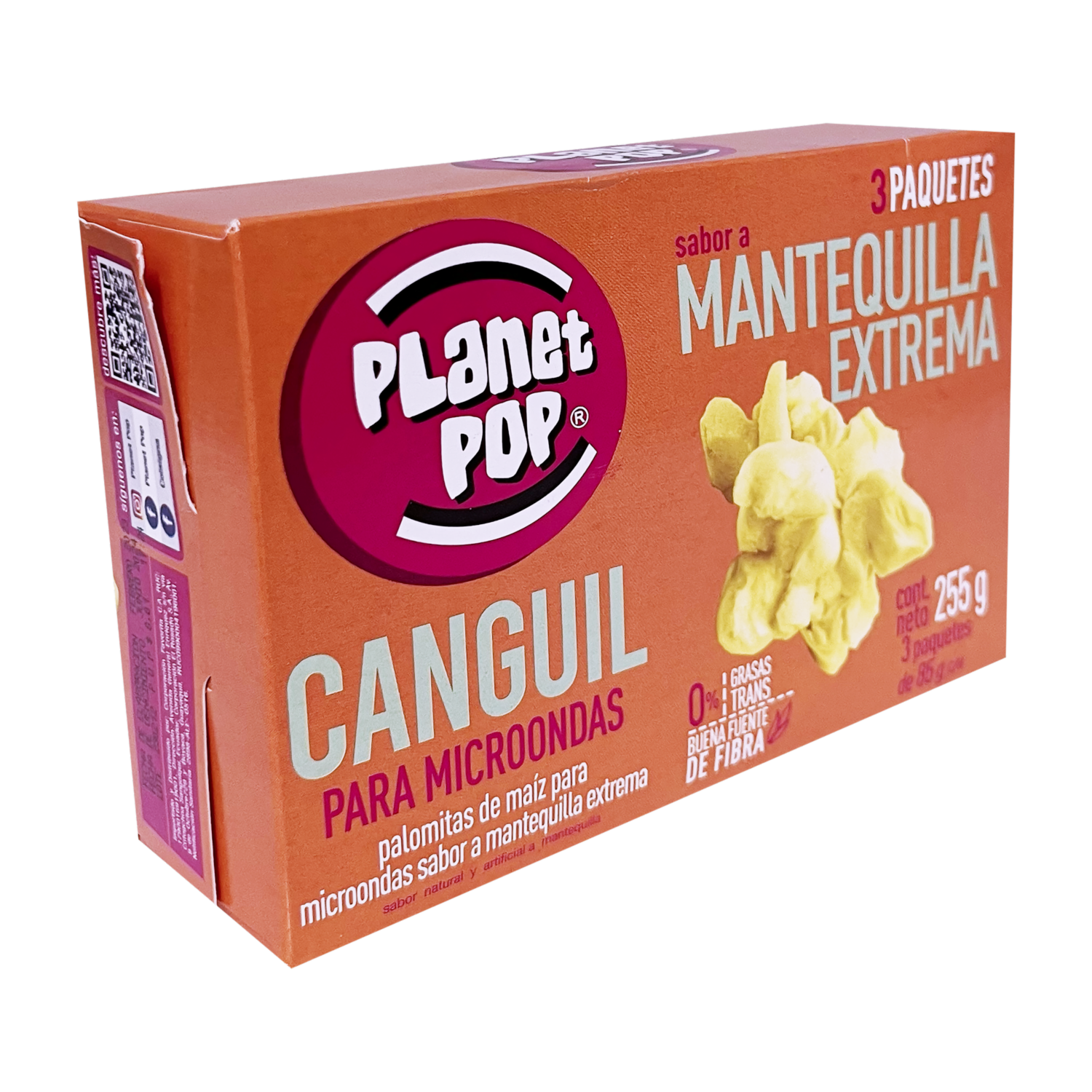 Canguil Para Microondas Con Extra Mantequilla PLANET POP 255 G